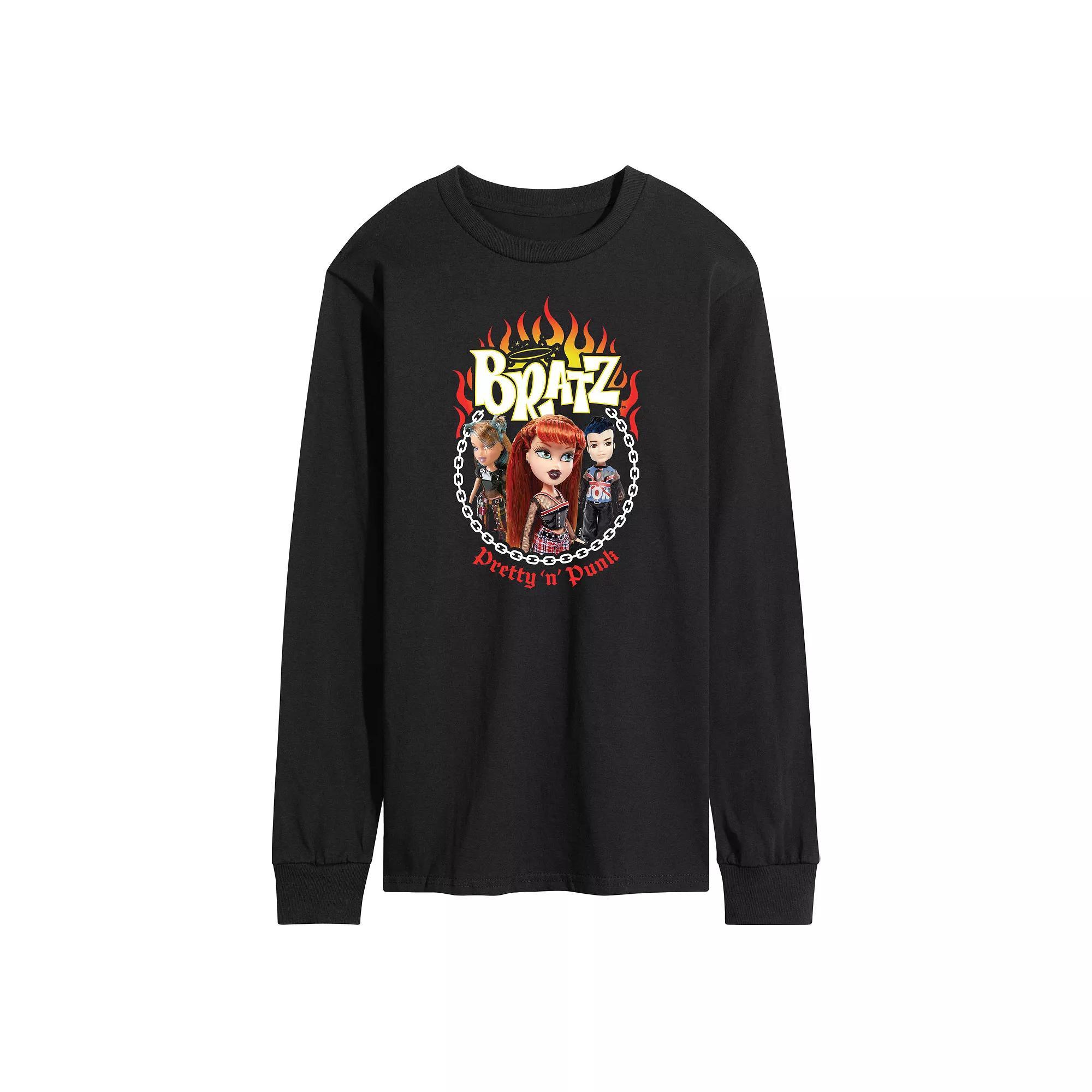 Men's Bratz Punk Long Sleeve Graphic Tee, Size: Medium, Blue Product Image