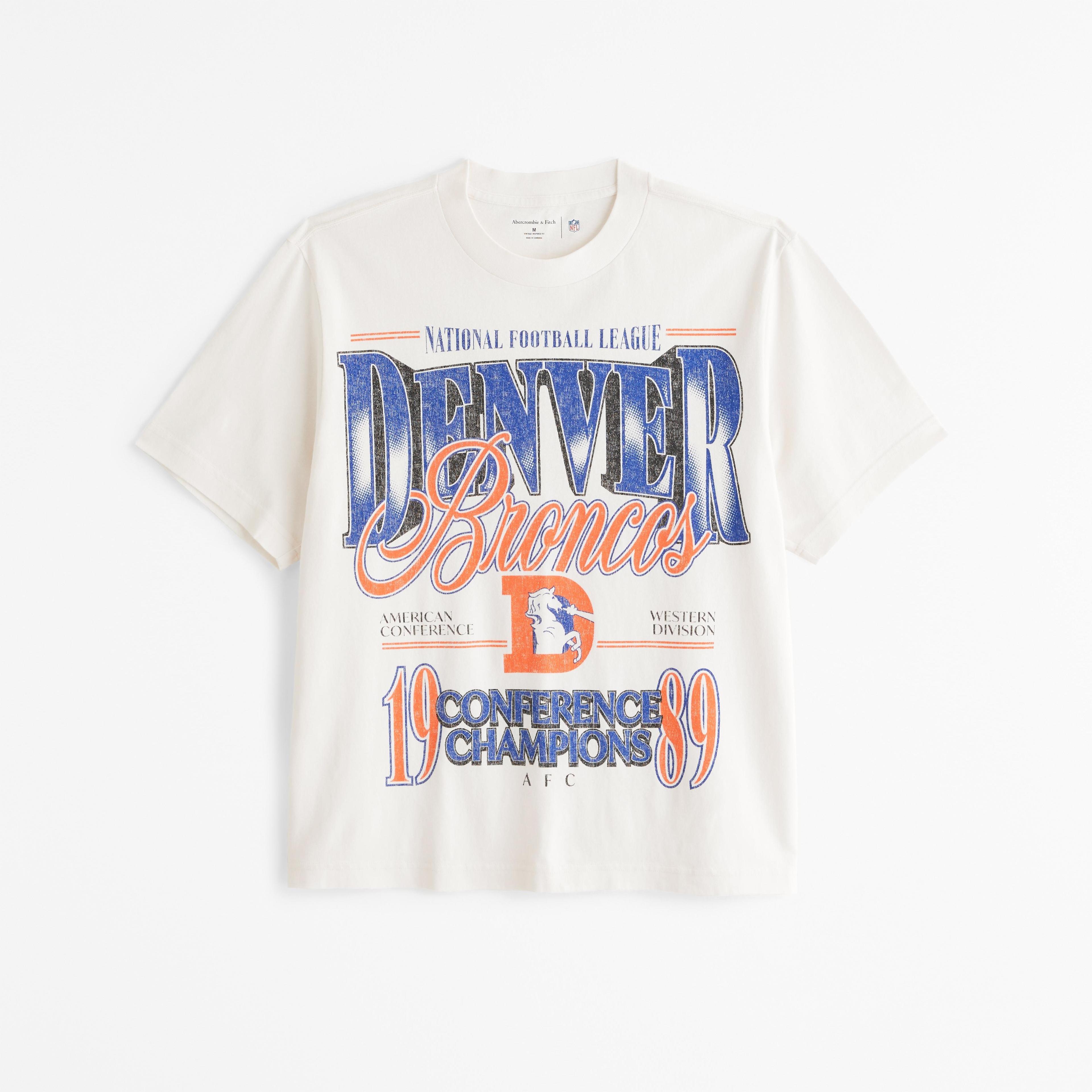 Denver Broncos Vintage-Inspired Graphic Tee Product Image