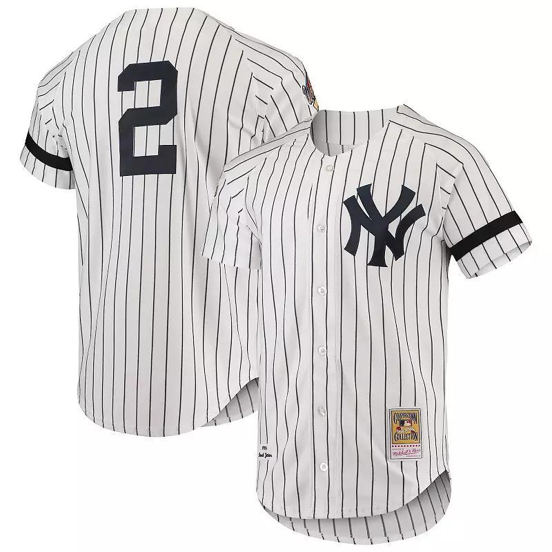 Men's Mitchell & Ness White New York Yankees Cooperstown Collection 1996 Authentic Home Jersey,  Product Image