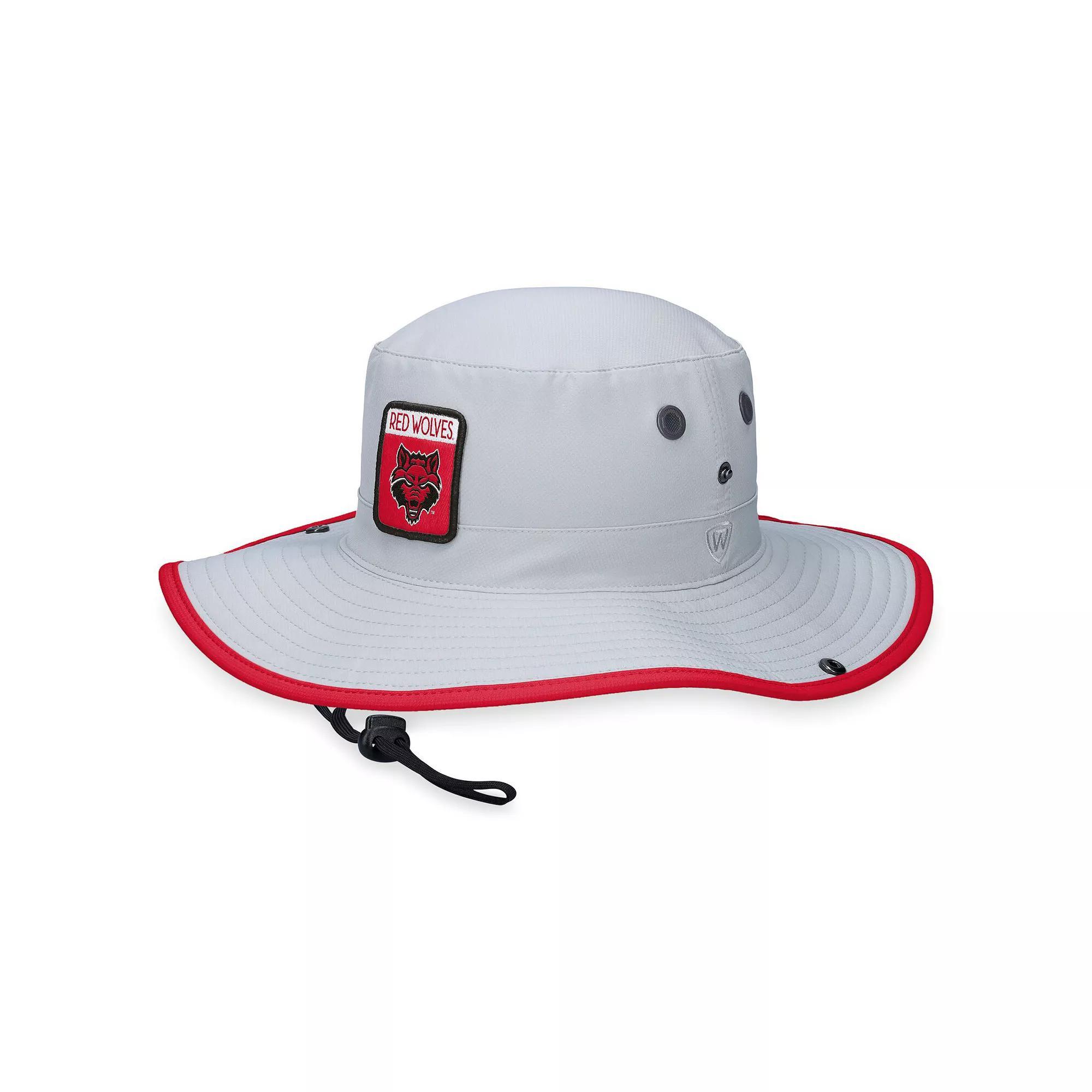 Men's Top of the World Gray Arkansas Razorbacks Steady Bucket Hat, Ars Grey Product Image