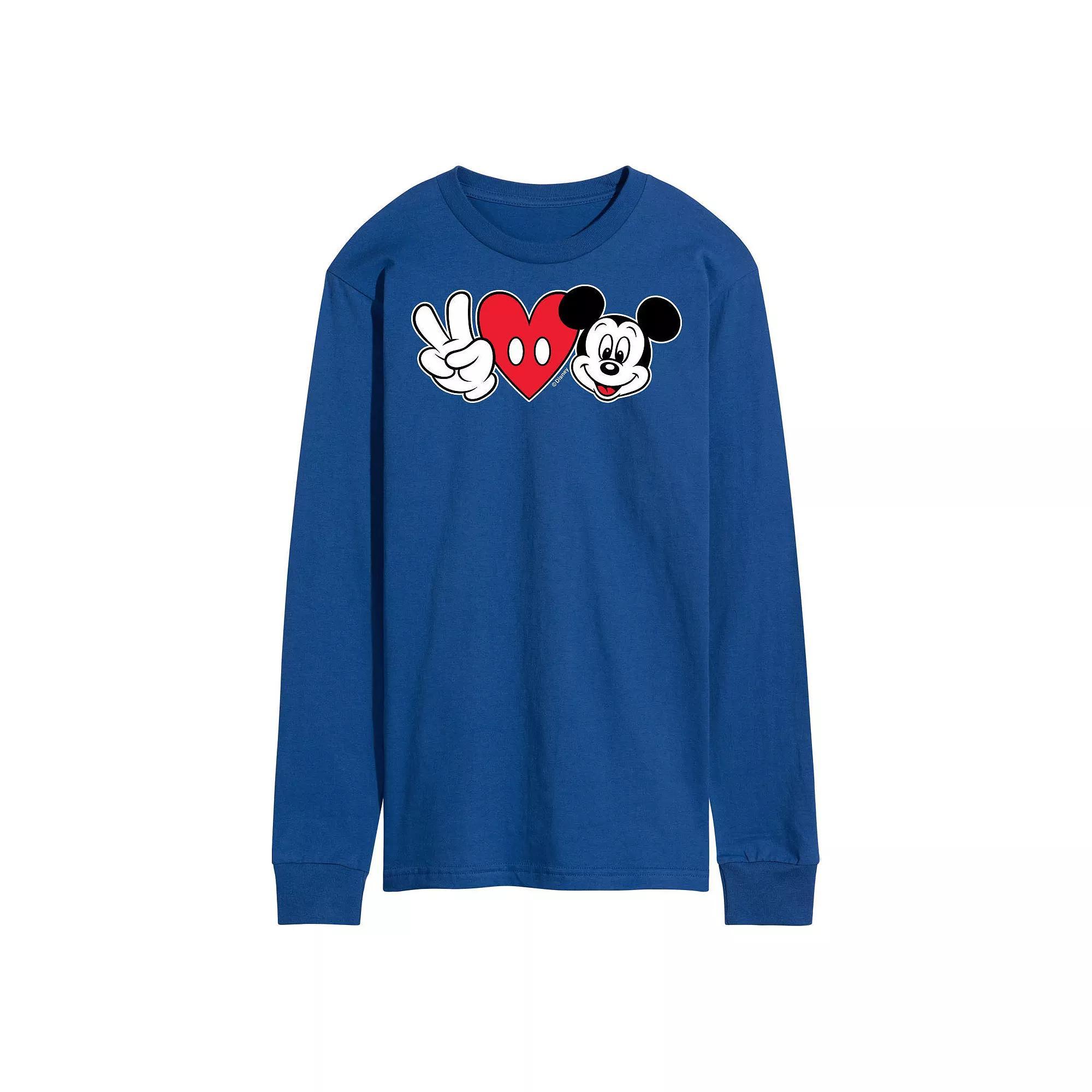 Men's Disney's Peace Love Mickey Tee,  Product Image