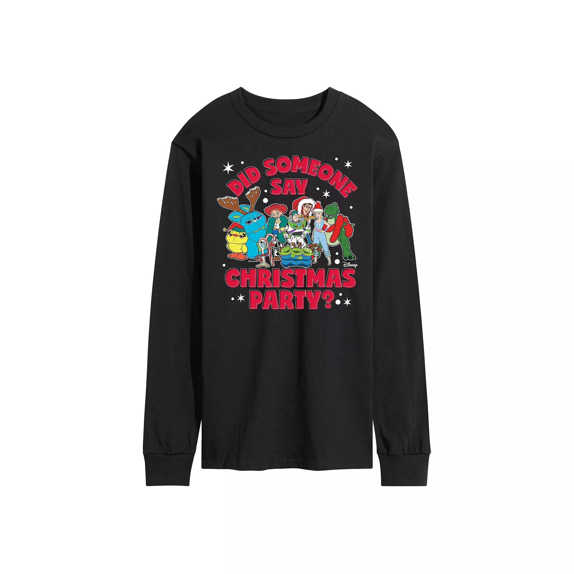 Disney / Pixar's Toy Story 4 Men's Christmas Party Long Sleeve Graphic Tee,  Product Image