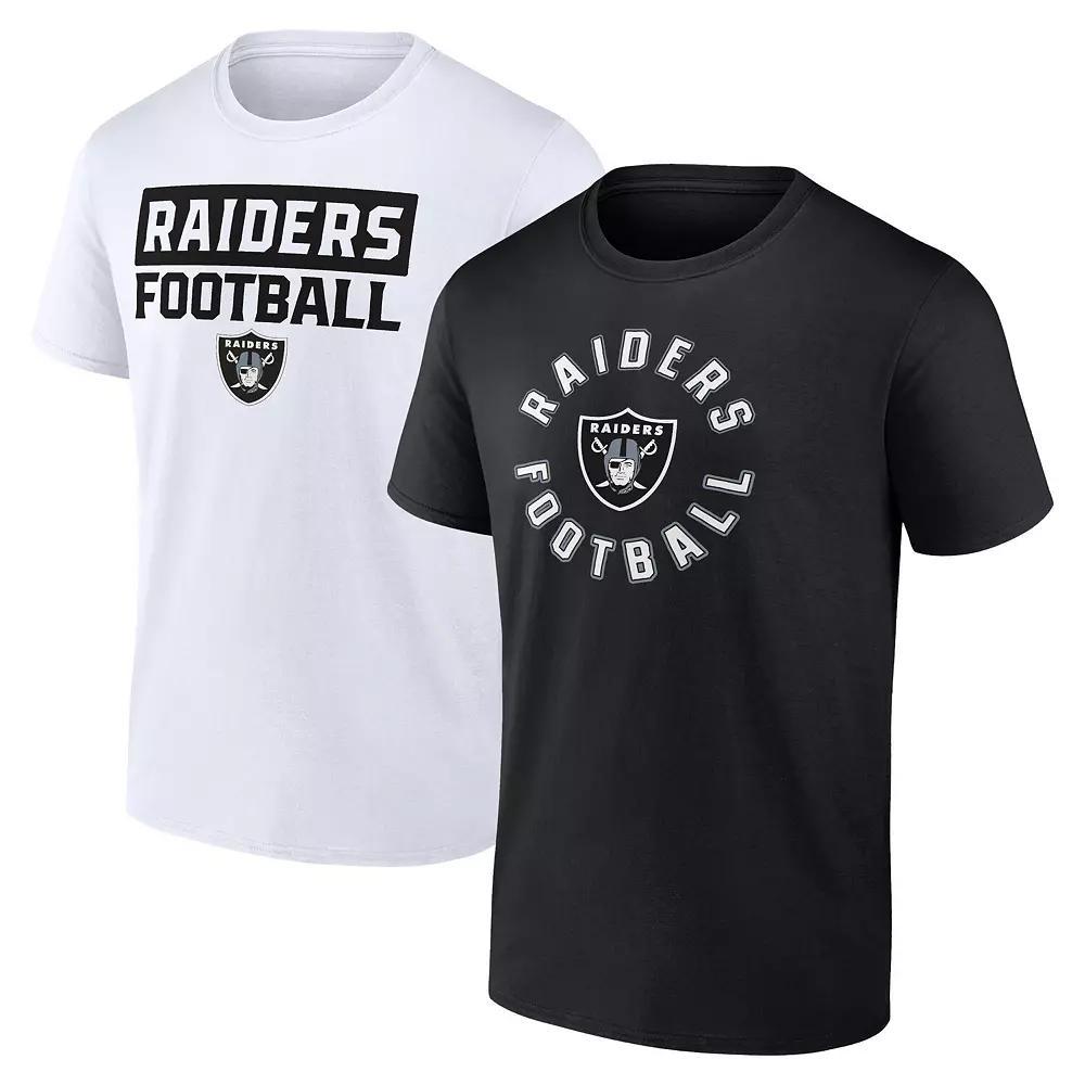 Men's Fanatics Las Vegas Raiders Serve T-Shirt Combo Pack, Size: Small, Lvr Black Product Image