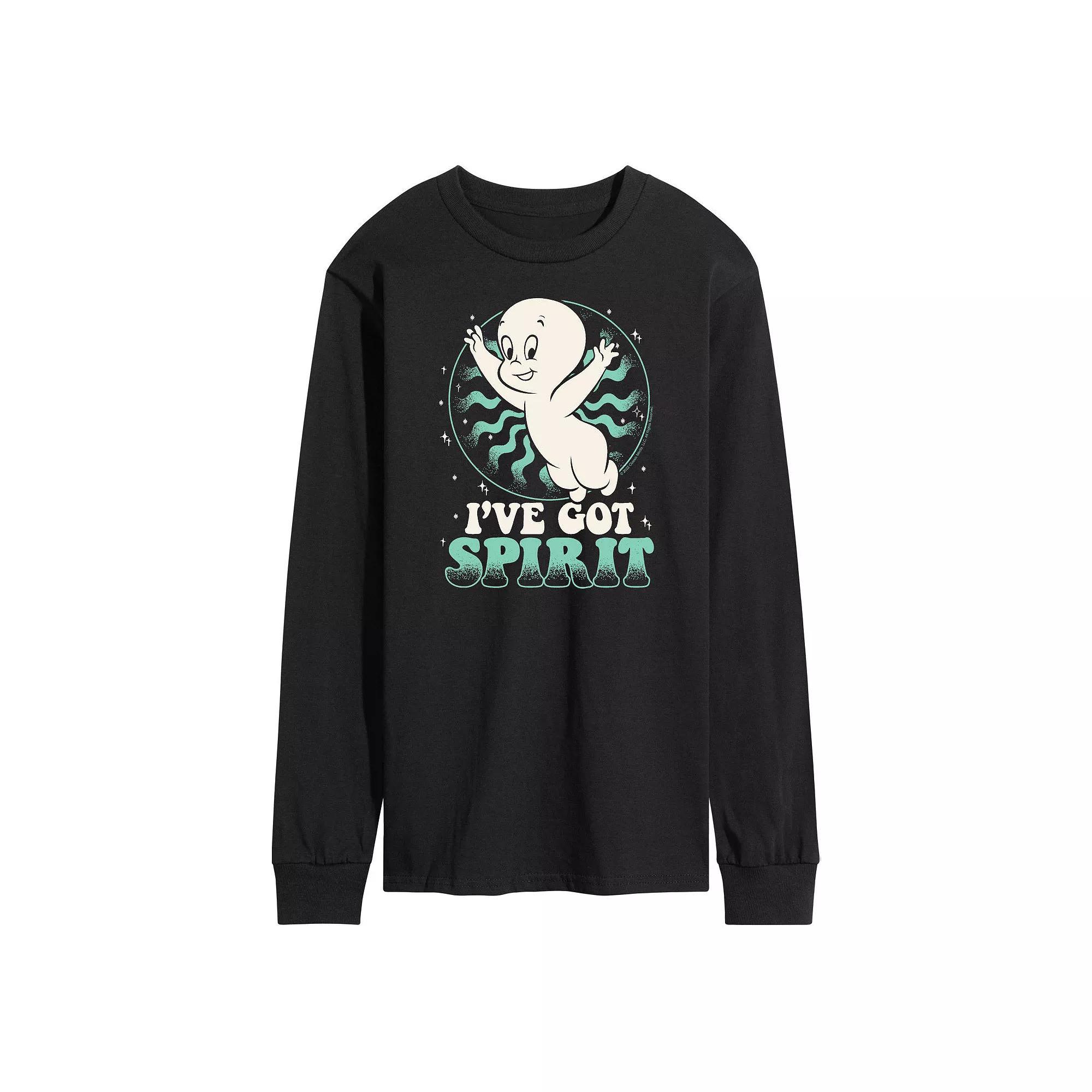 Men's Casper I've Got Spirit Long Sleeve Tee,  Product Image