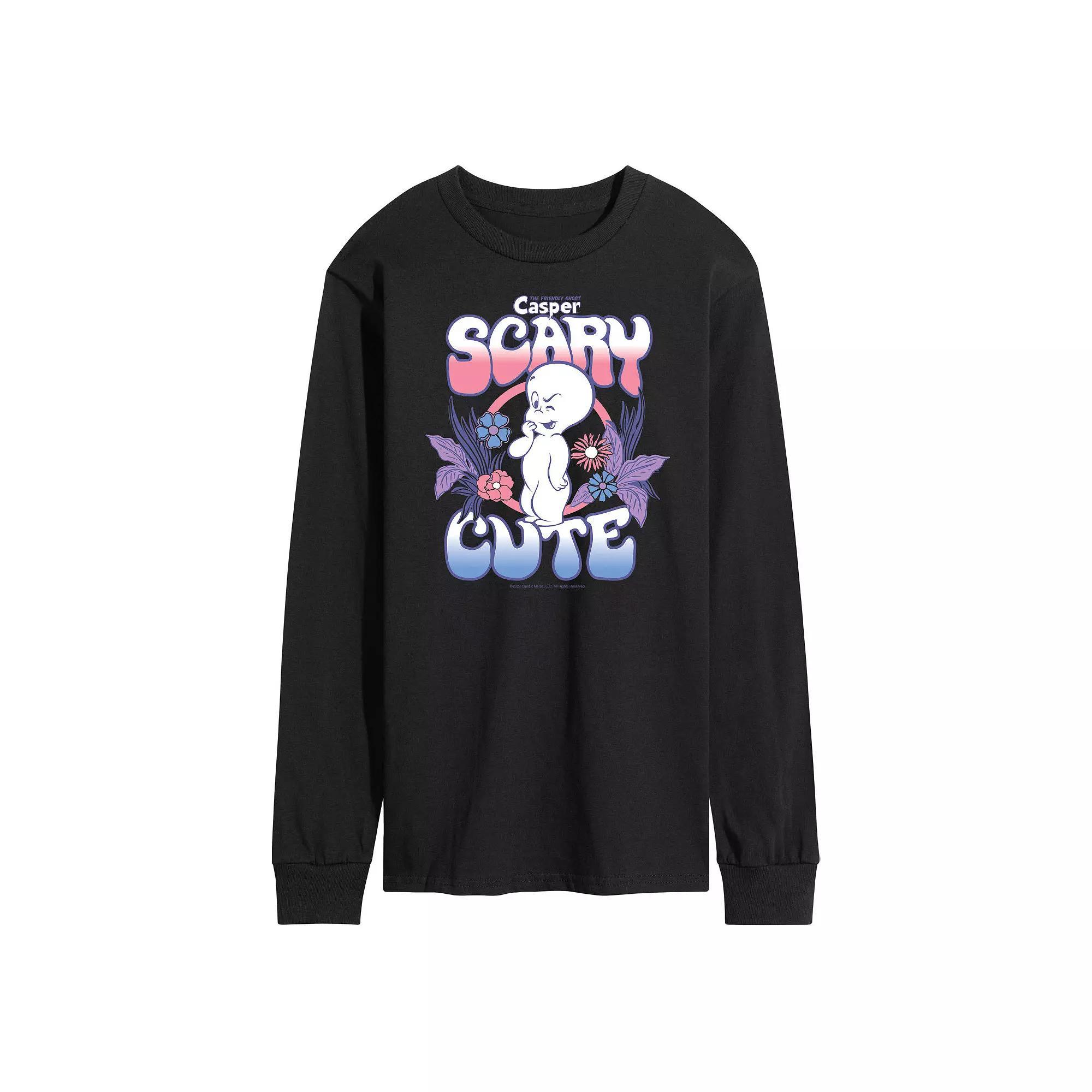 Men's Casper Scary Cute Long Sleeve Tee,  Product Image