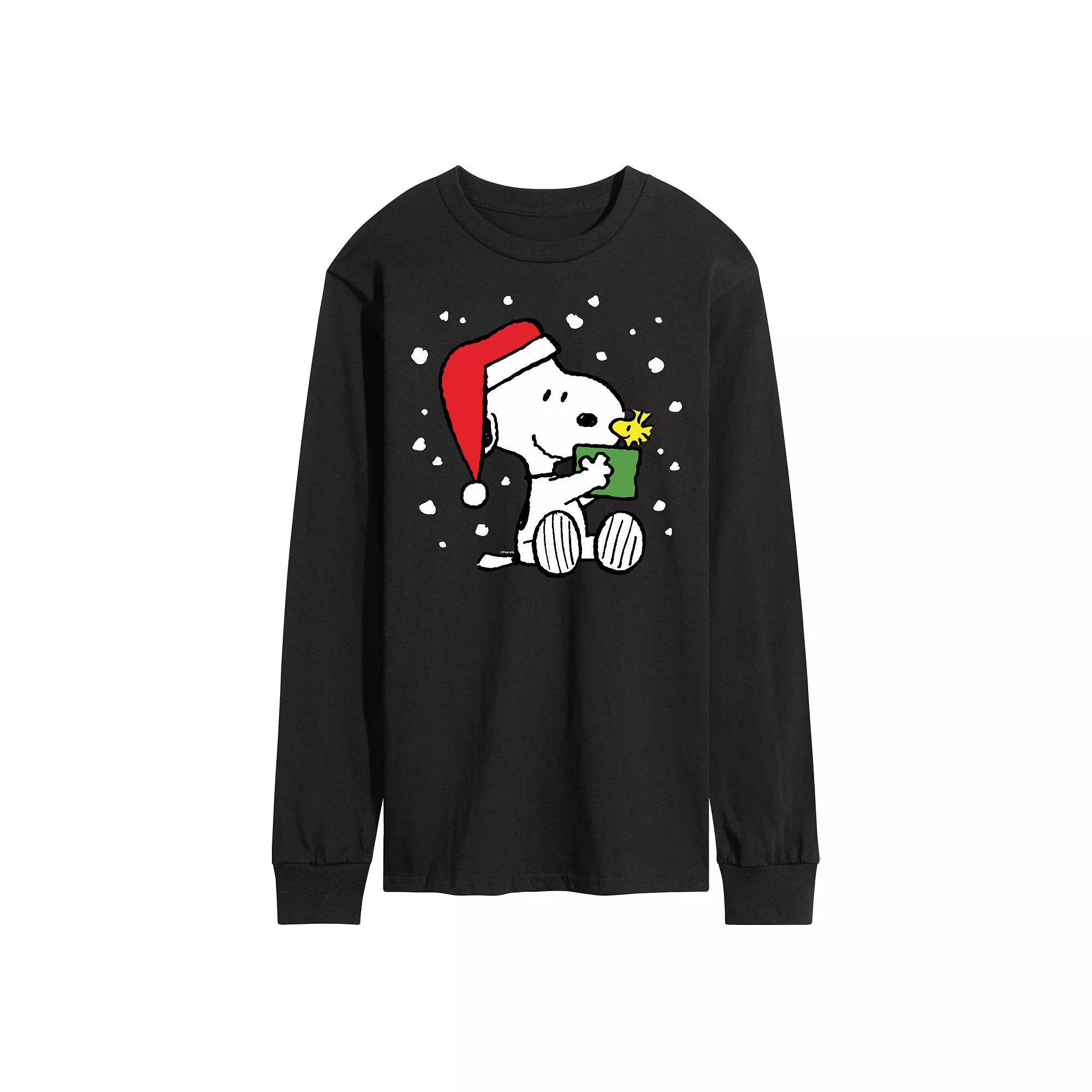 Men's Peanuts Present Long Sleeve Tee,  Product Image