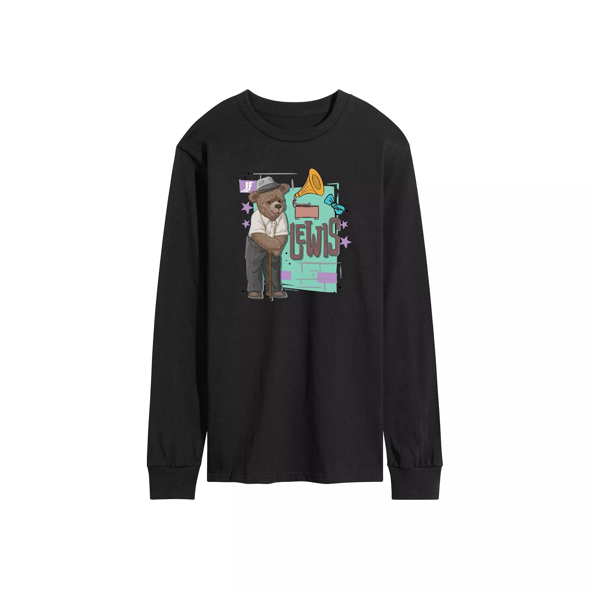 Men's IF Lewis Poster Long Sleeve Graphic Tee,  Product Image