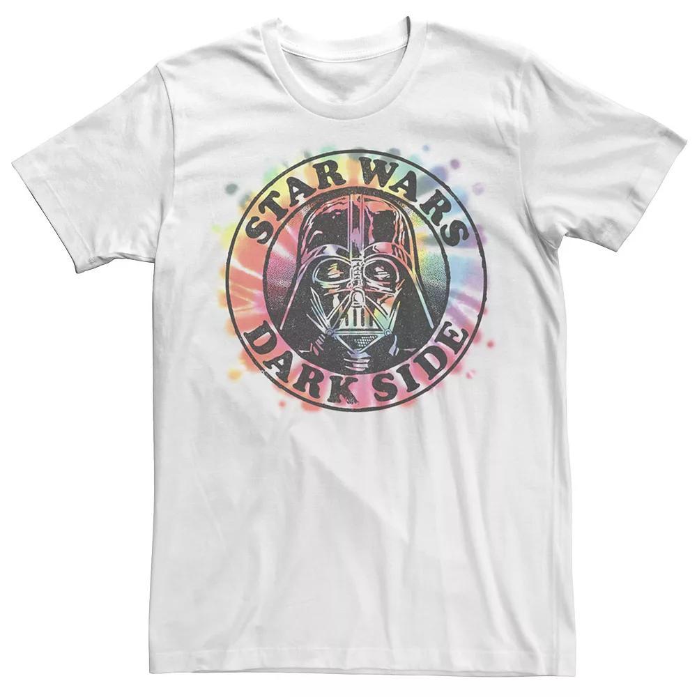 Men's Star Wars Vader Tie-Dye Circle Tee, Size: Small, White Product Image