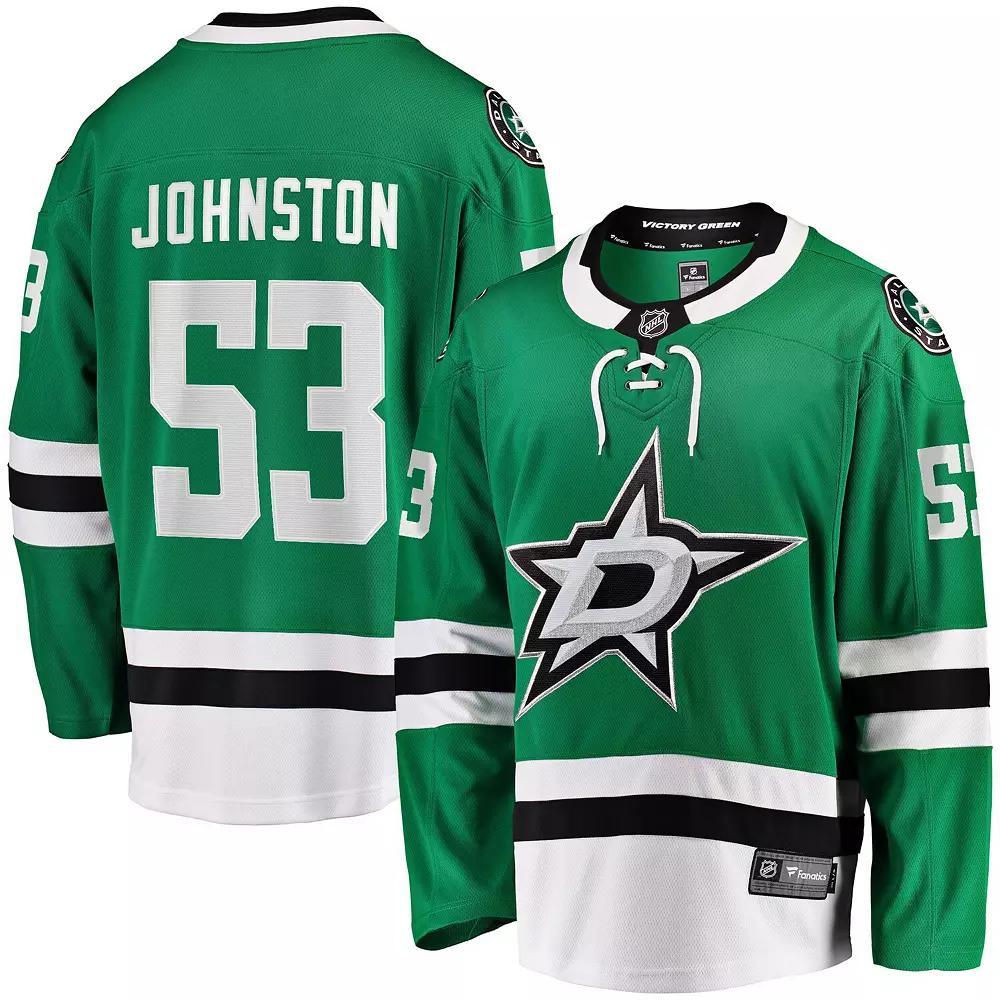 Men's Fanatics Wyatt Johnston Kelly Green Dallas Stars Home Breakaway Player Jersey,  Product Image