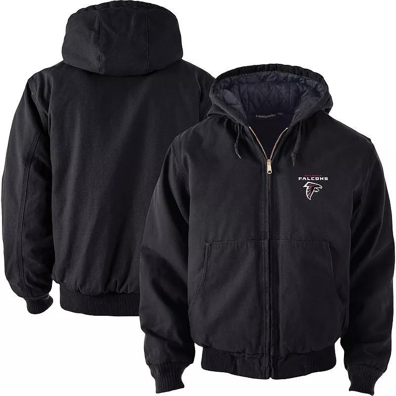 Men's Dunbrooke Black Minnesota Vikings Big & Tall Dakota Canvas Hoodie Full-Zip Jacket, Size: XLT Product Image