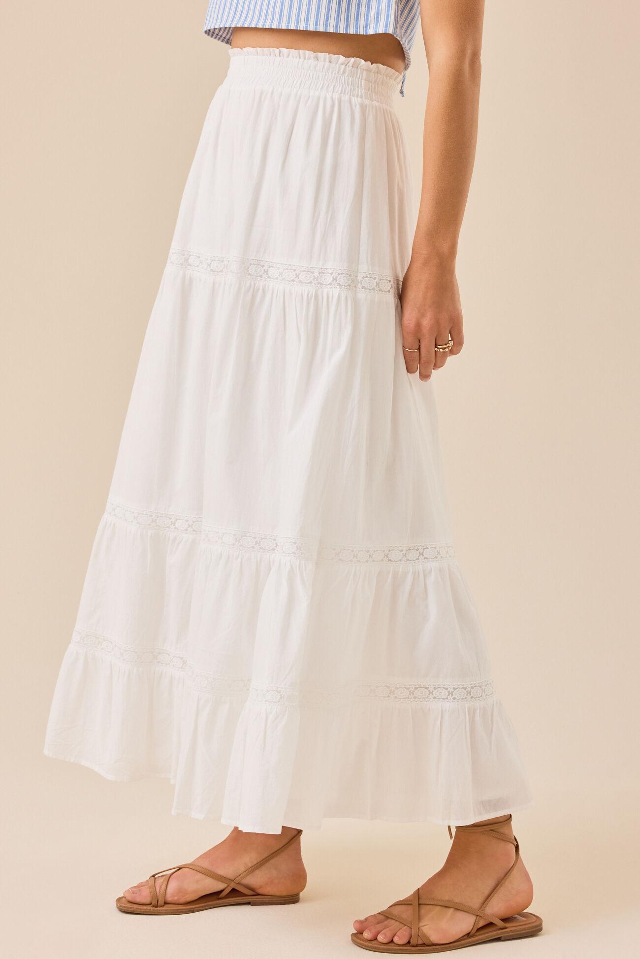 Kait Lace Midi Skirt Product Image