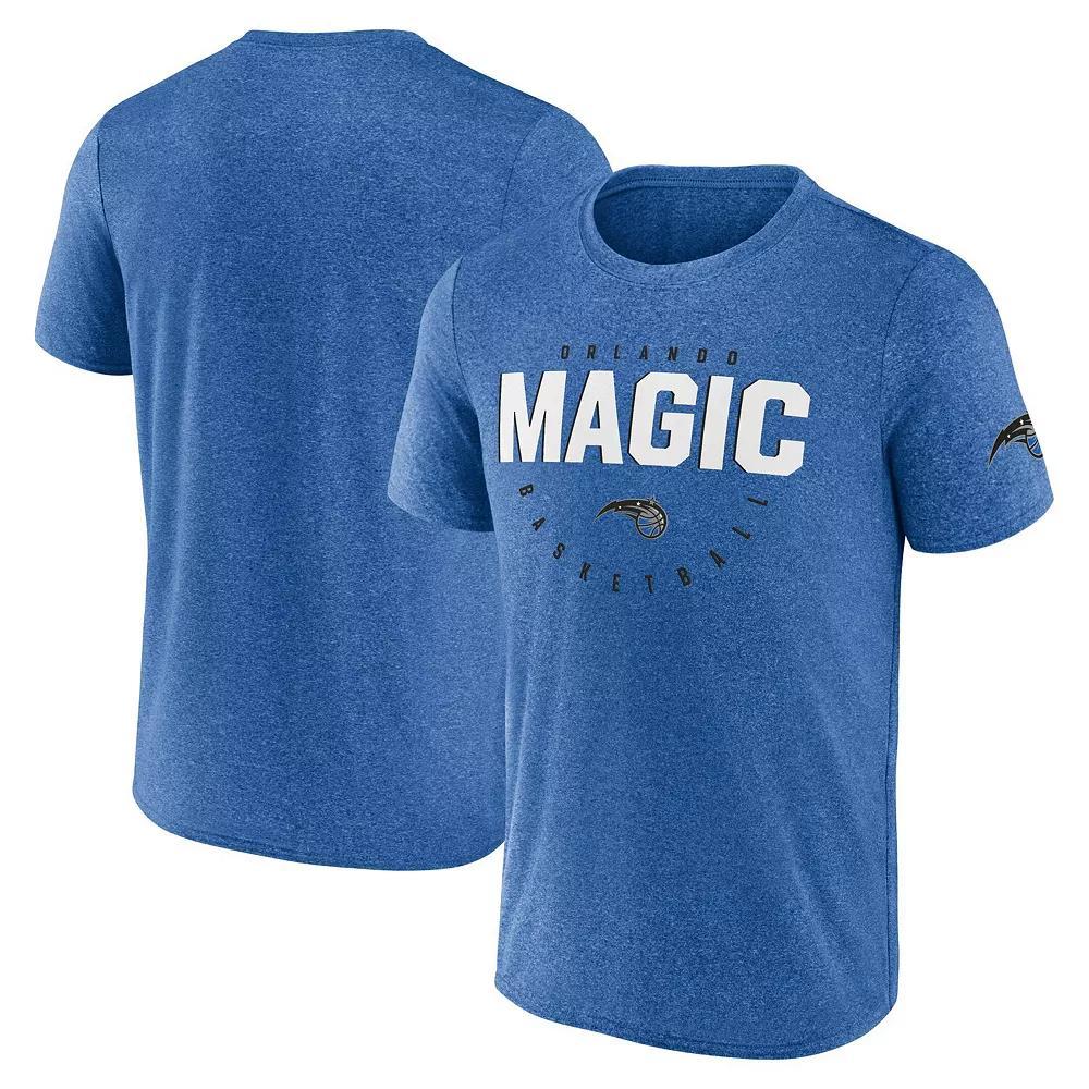 Men's Heather Blue Orlando Magic Block Practice Performance T-Shirt,  Product Image