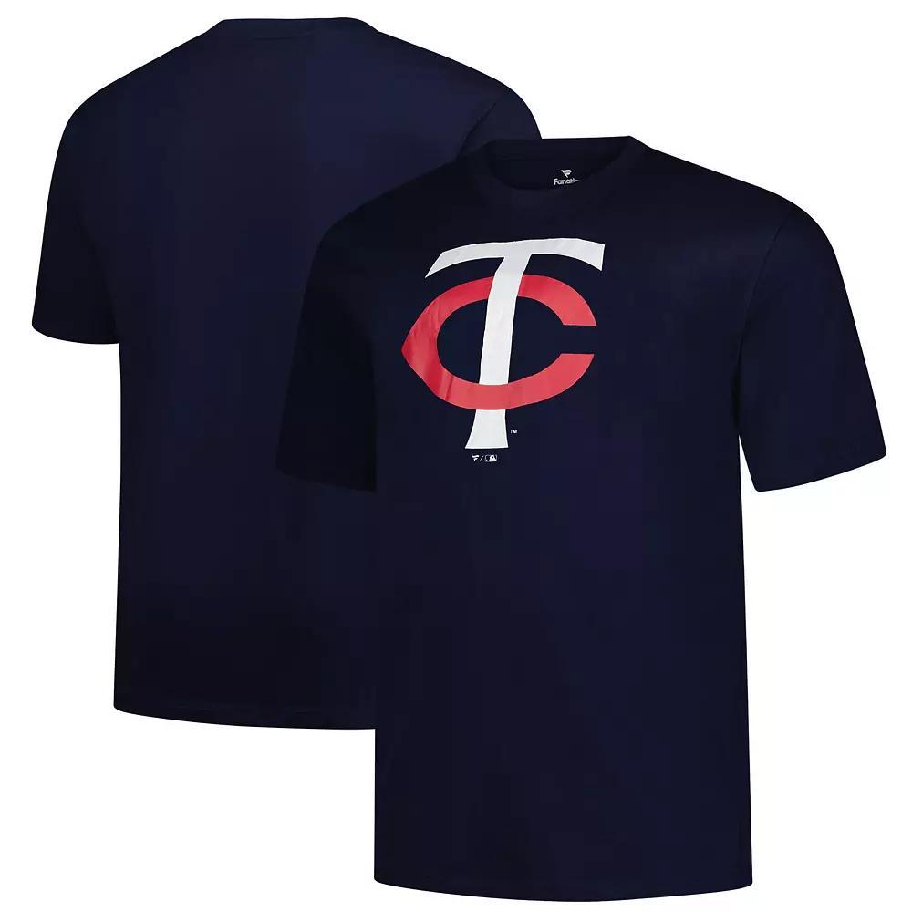 Men's Profile Navy Minnesota Twins Big & Tall Primary Logo T-Shirt, Size: 2XLT, Blue Product Image