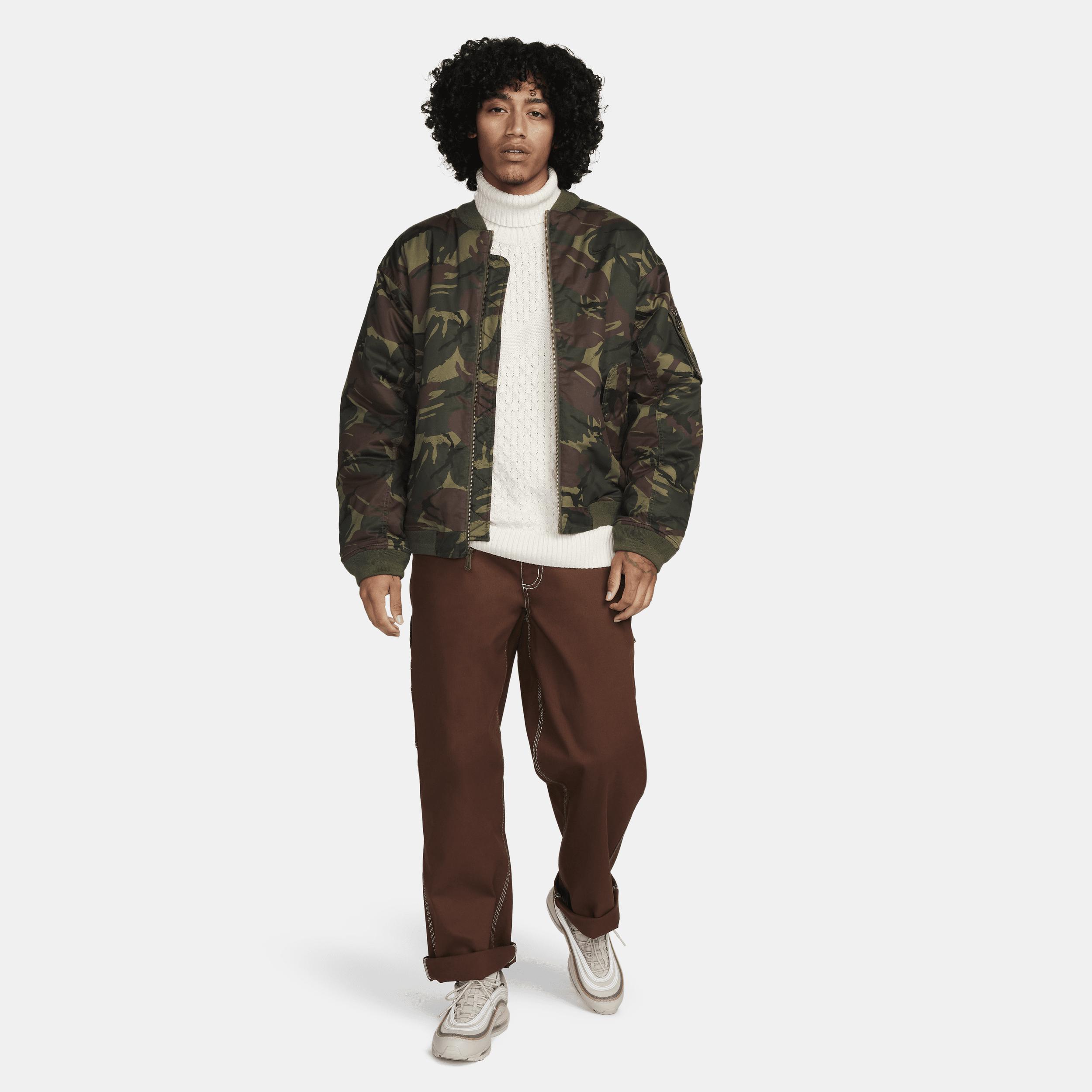 Nike Life camo print bomber jacket Product Image