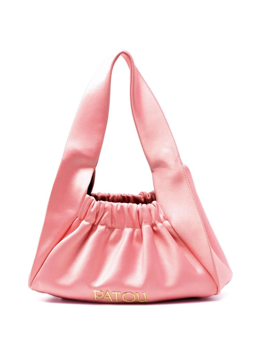 PATOU Le Biscuit Satin Tote Bag In Pink Product Image