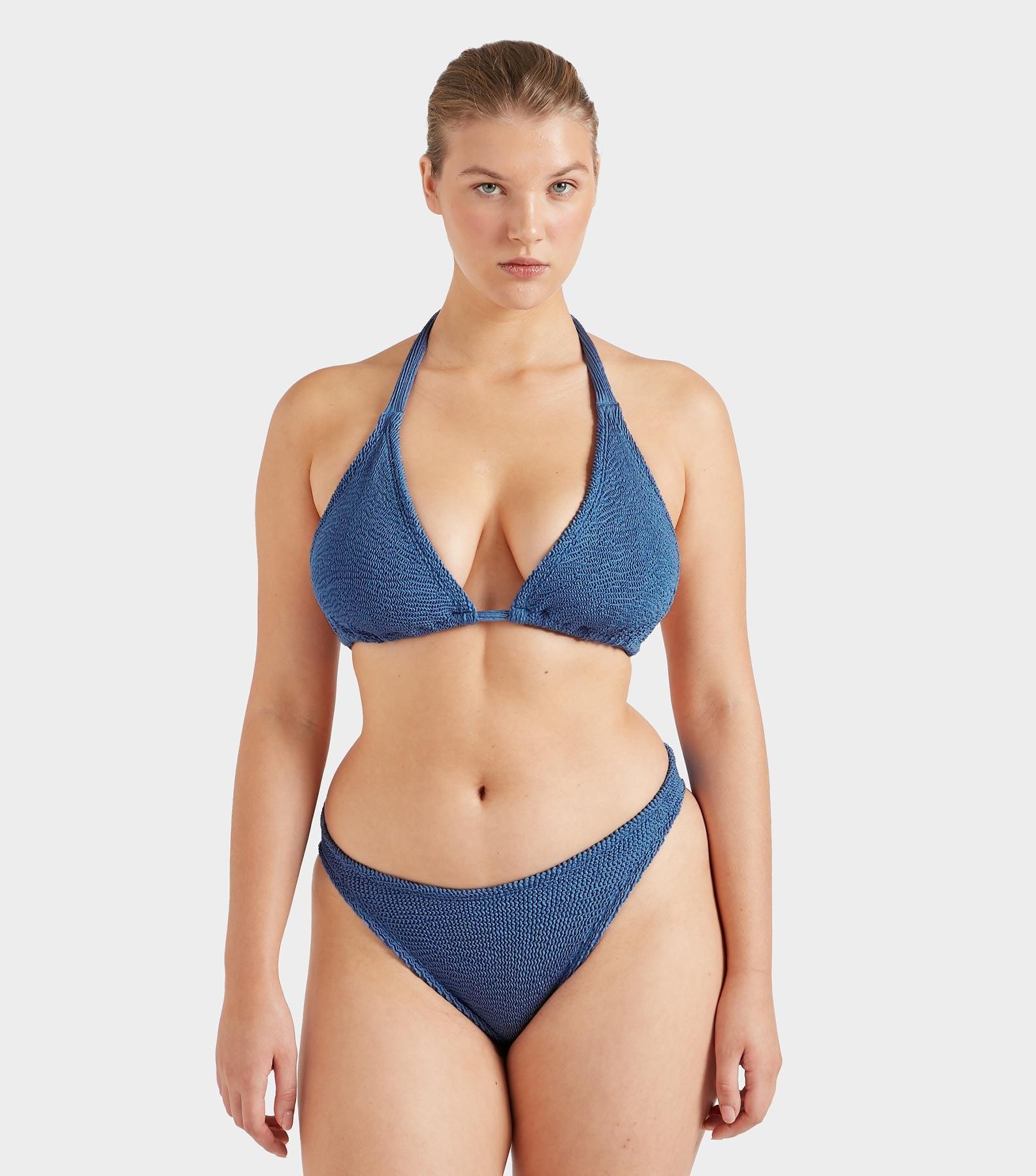 Coverage Tammy Bikini - Metallic Denim Product Image