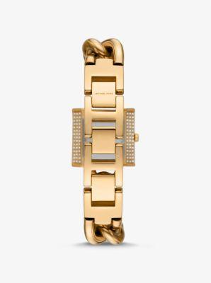 Mini Lock Pavé -Tone Chain Watch Product Image