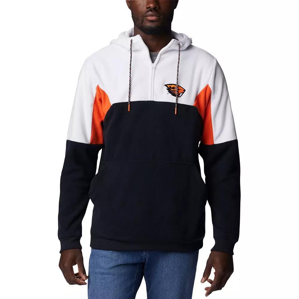 Men's Columbia Black Oregon State Beavers Lodge Quarter-Zip Hoodie, Size: 2XL Product Image