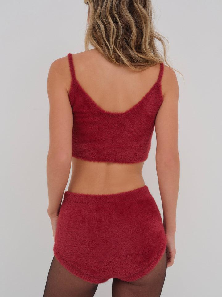 Fiona Crop Top — Red Product Image