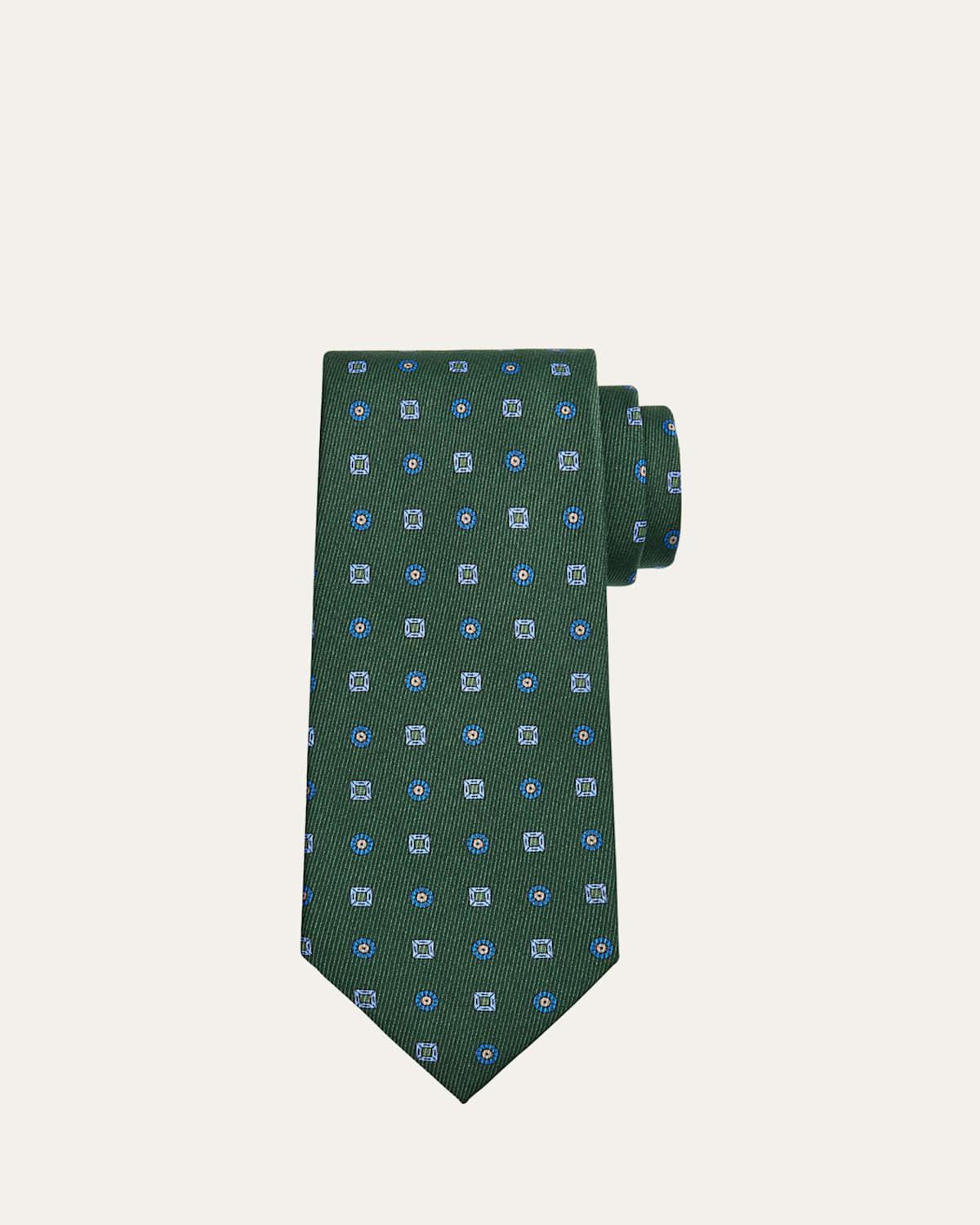 Mens Medallion Silk Tie Product Image