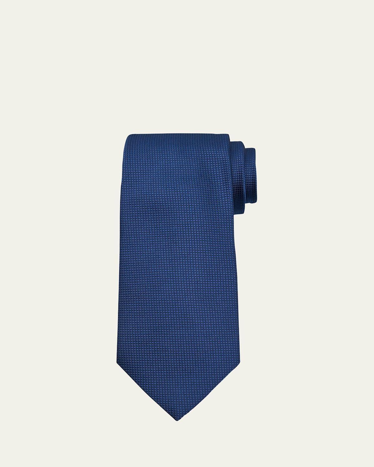 Mens Micro-Textured Silk Tie Product Image