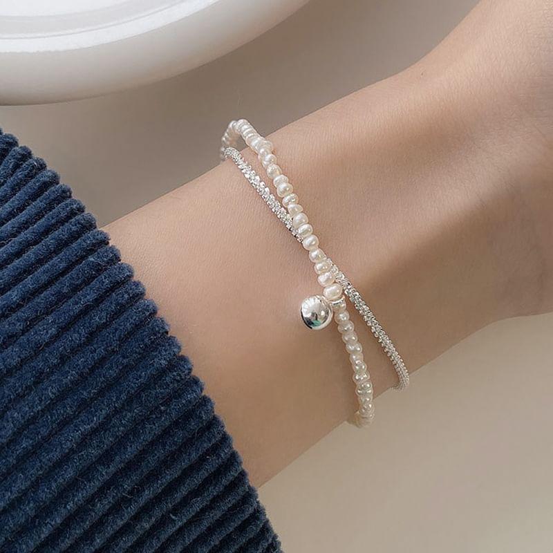 Faux Pearl Layered Bracelet Product Image