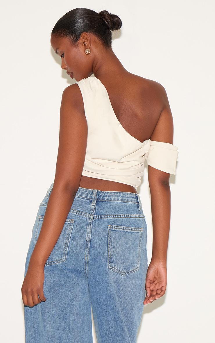 Cream Woven Drape Corset Product Image