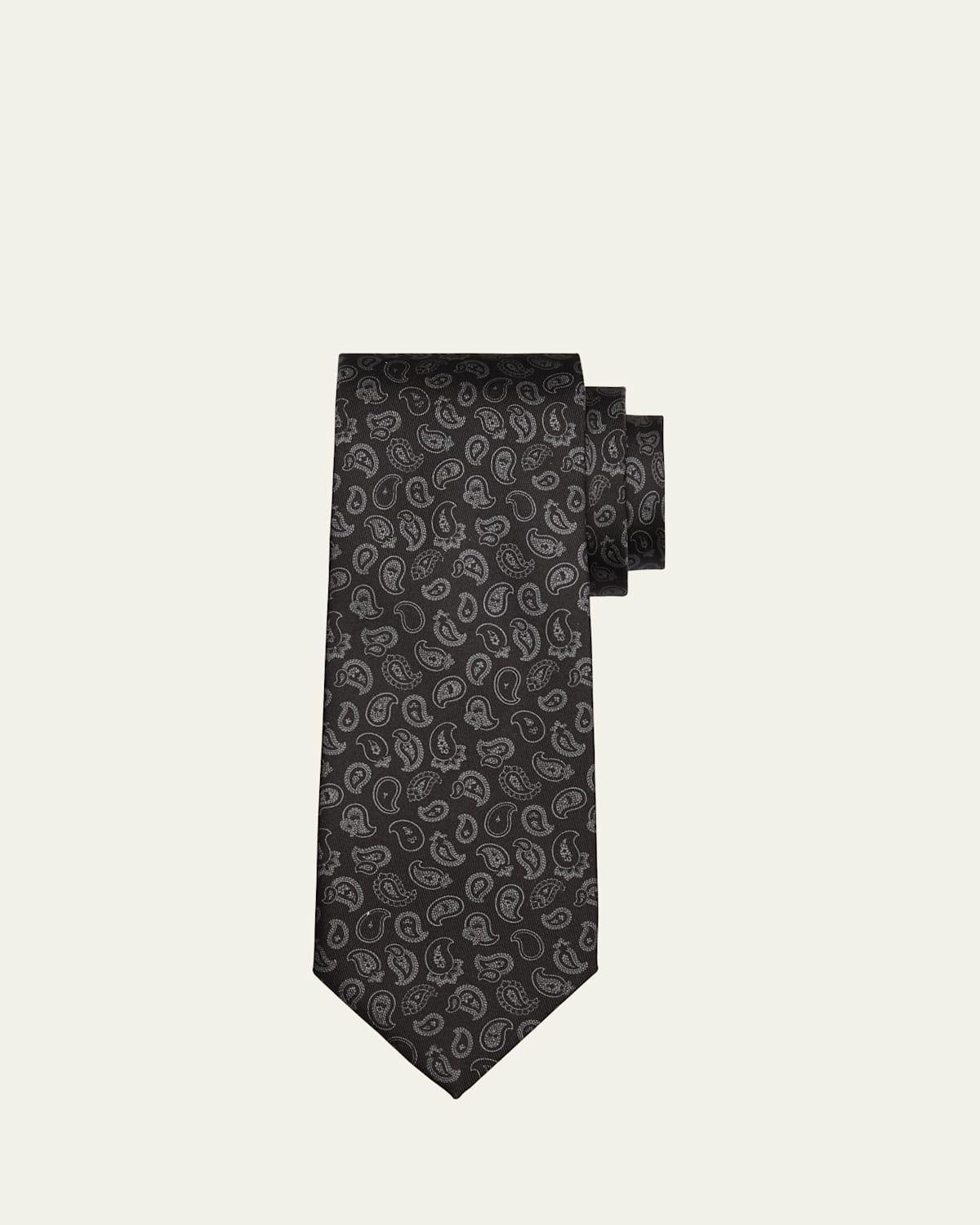 Mens Paisley Silk Tie Product Image