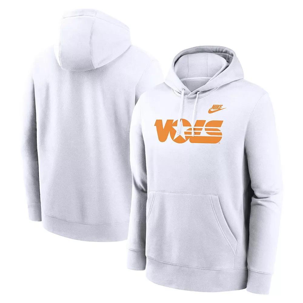 Men's Nike White Tennessee Volunteers Legacy Logo Club Fleece Pullover Hoodie,  Product Image