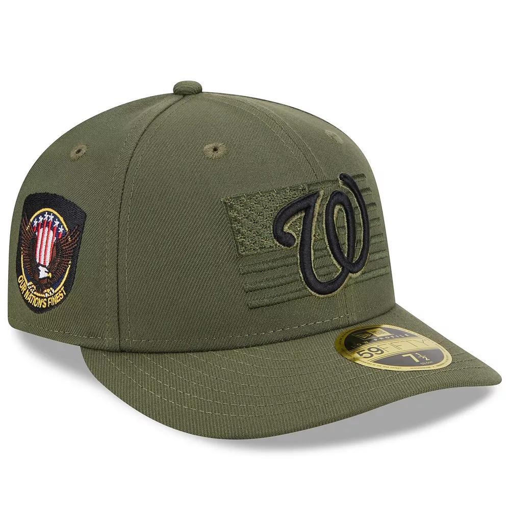 Men's New Era  Green Washington Nationals 2023 Armed Forces Day Low Profile 59FIFTY Fitted Hat, Size: 6 7/8 Product Image