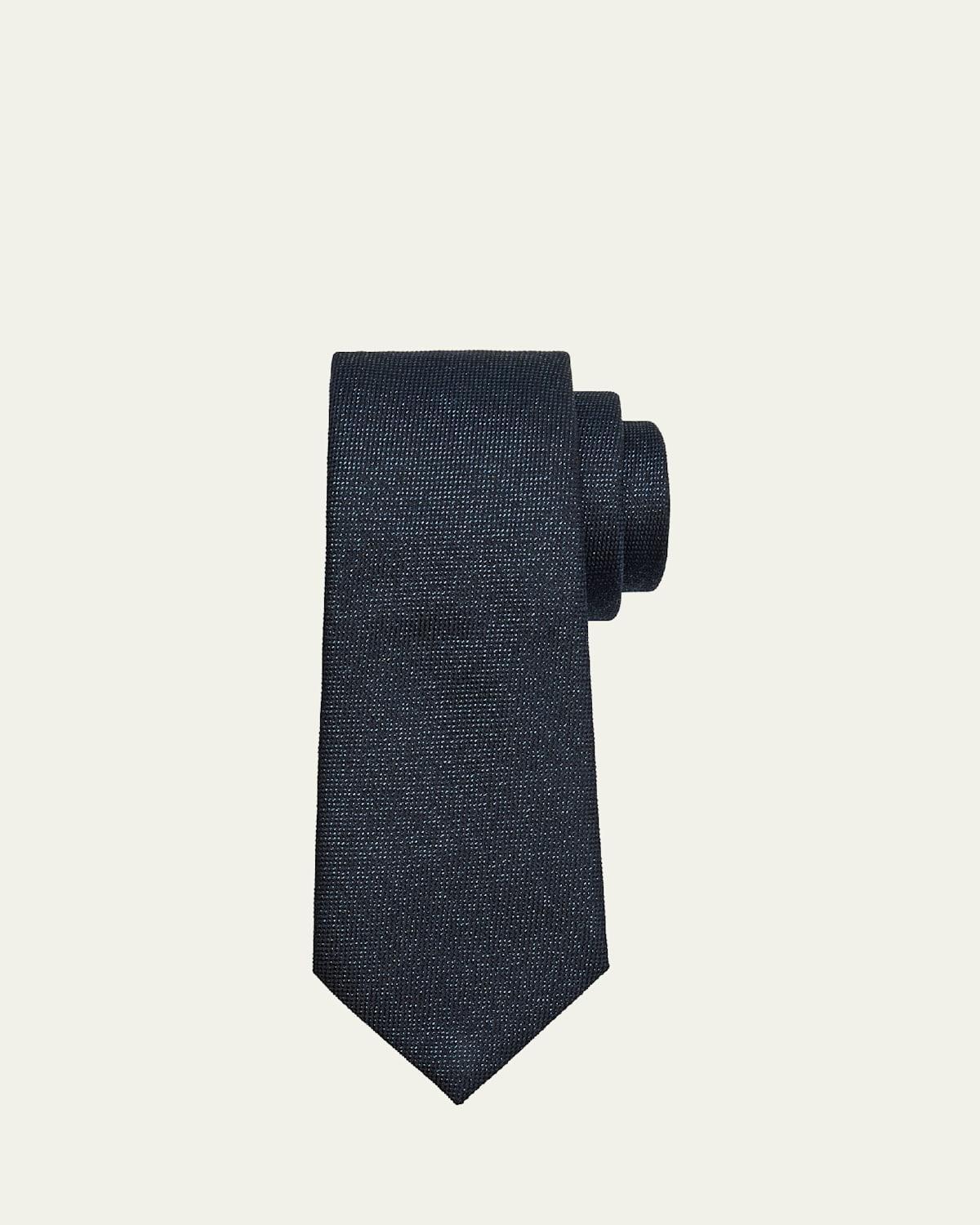 Mens Micro-Textured Silk-Blend Tie Product Image