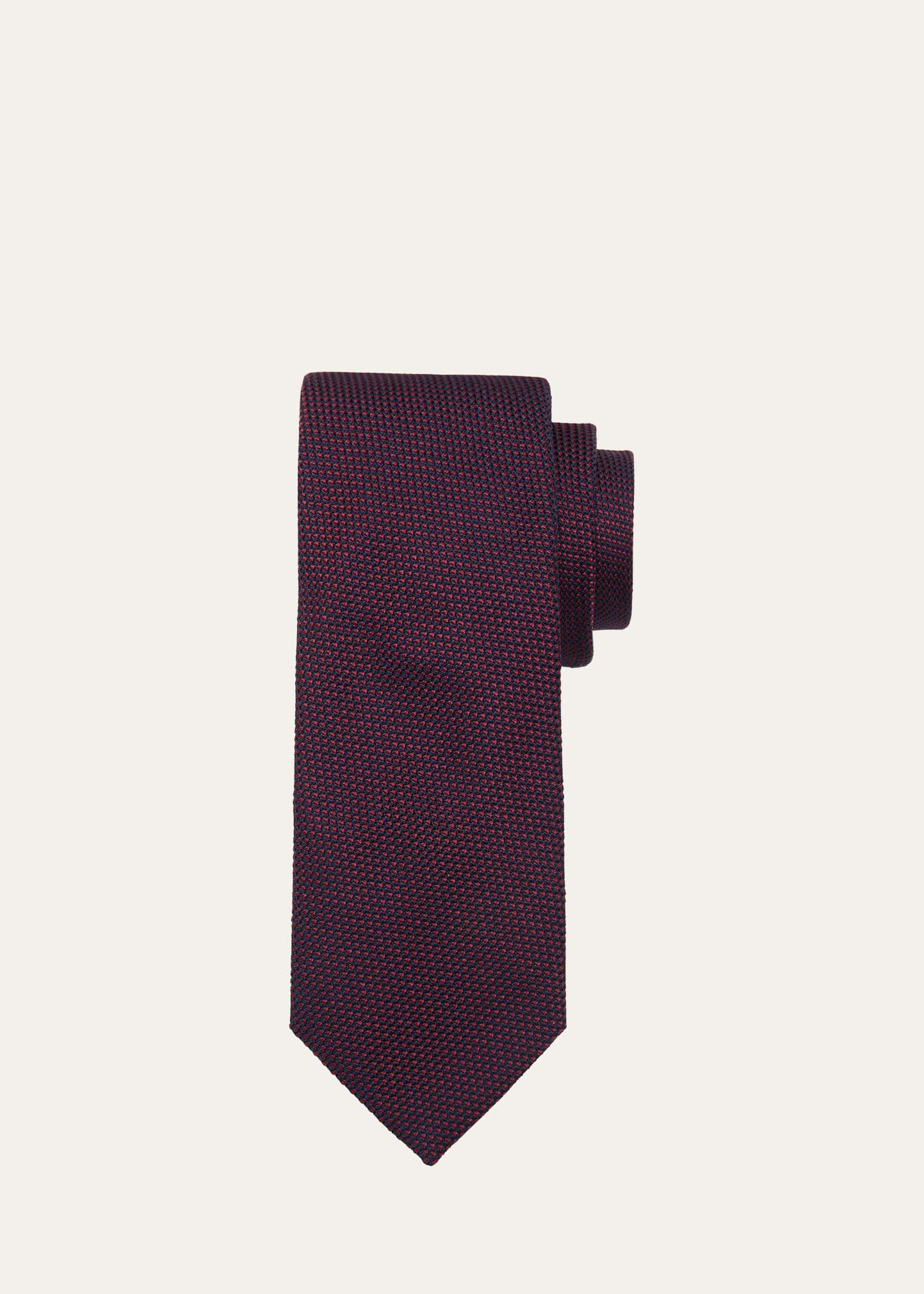 Mens Silk Herringbone Tie Product Image