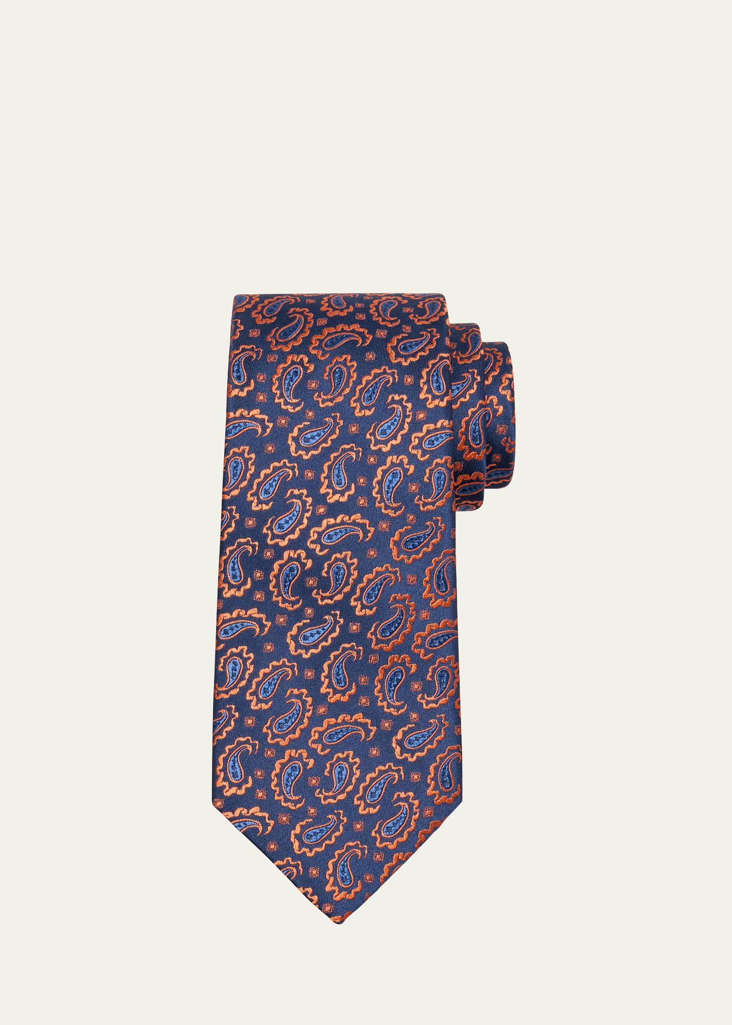 Mens Paisley Silk Tie Product Image