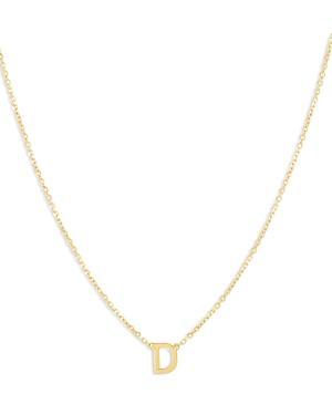 Womens 14K Yellow Gold Initial Pendant Necklace Product Image