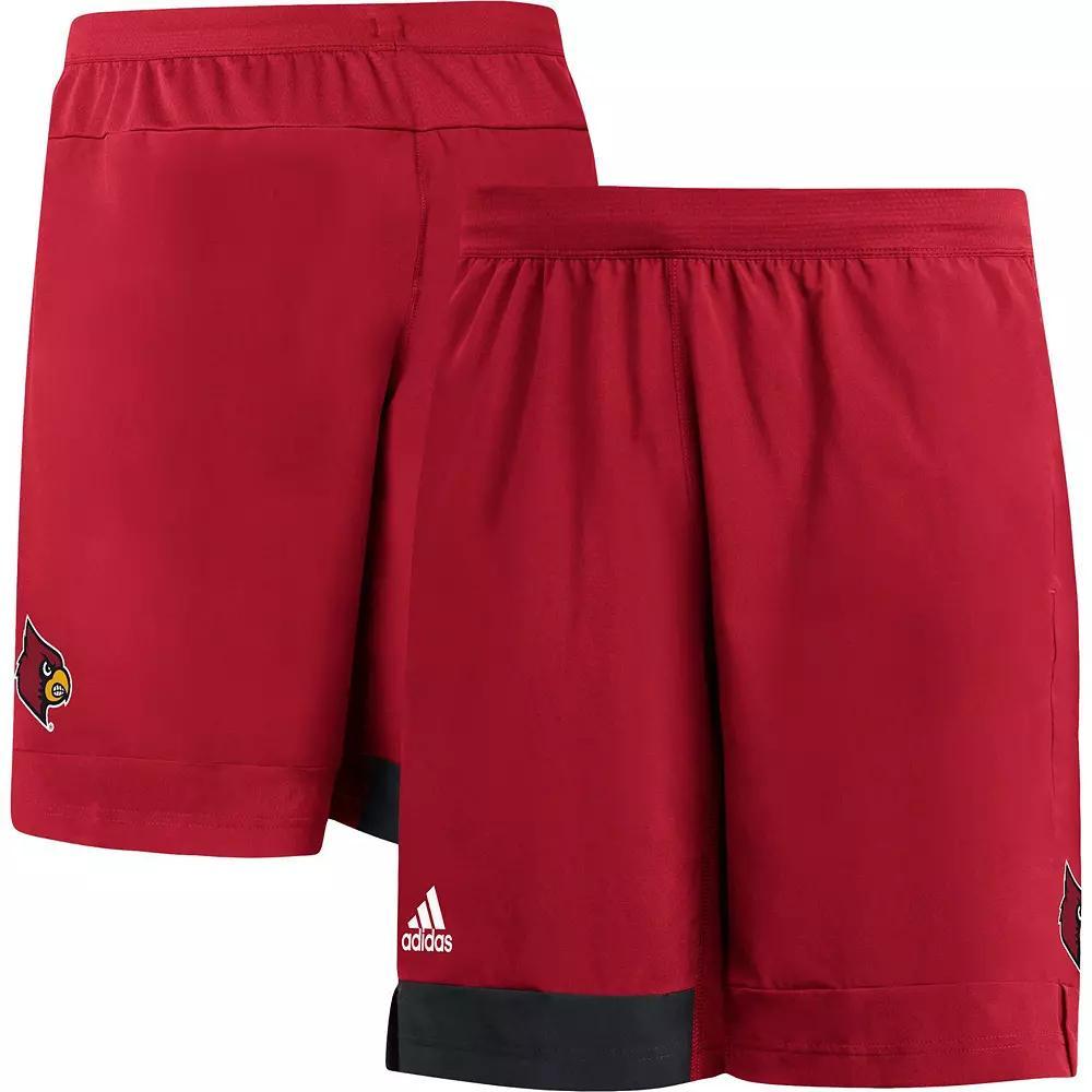 Men's adidas Red Louisville Cardinals Training Shorts, Size: Small Product Image