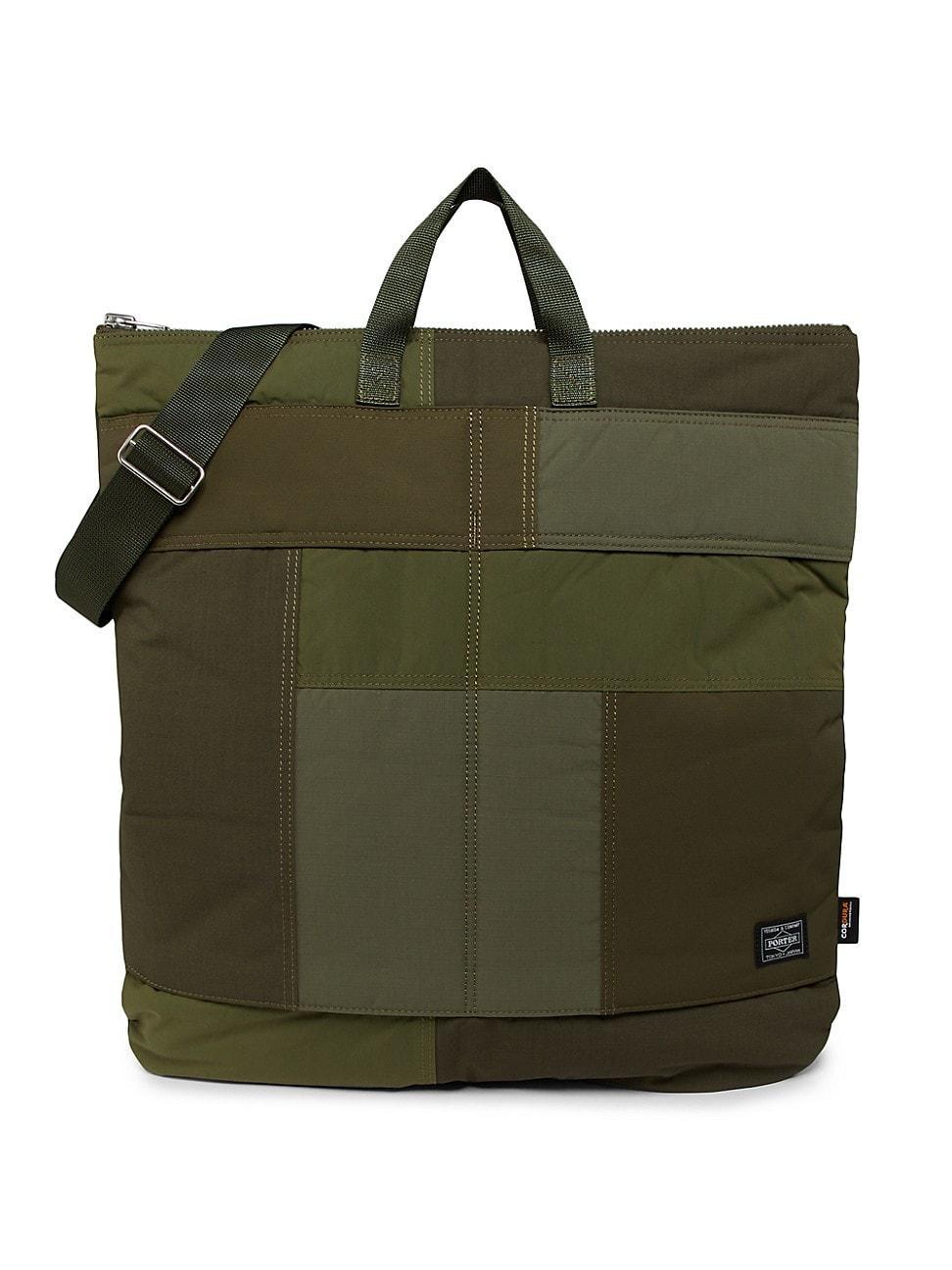 Mens Cordura Cotton-Nylon Patchwork Tote Bag Product Image