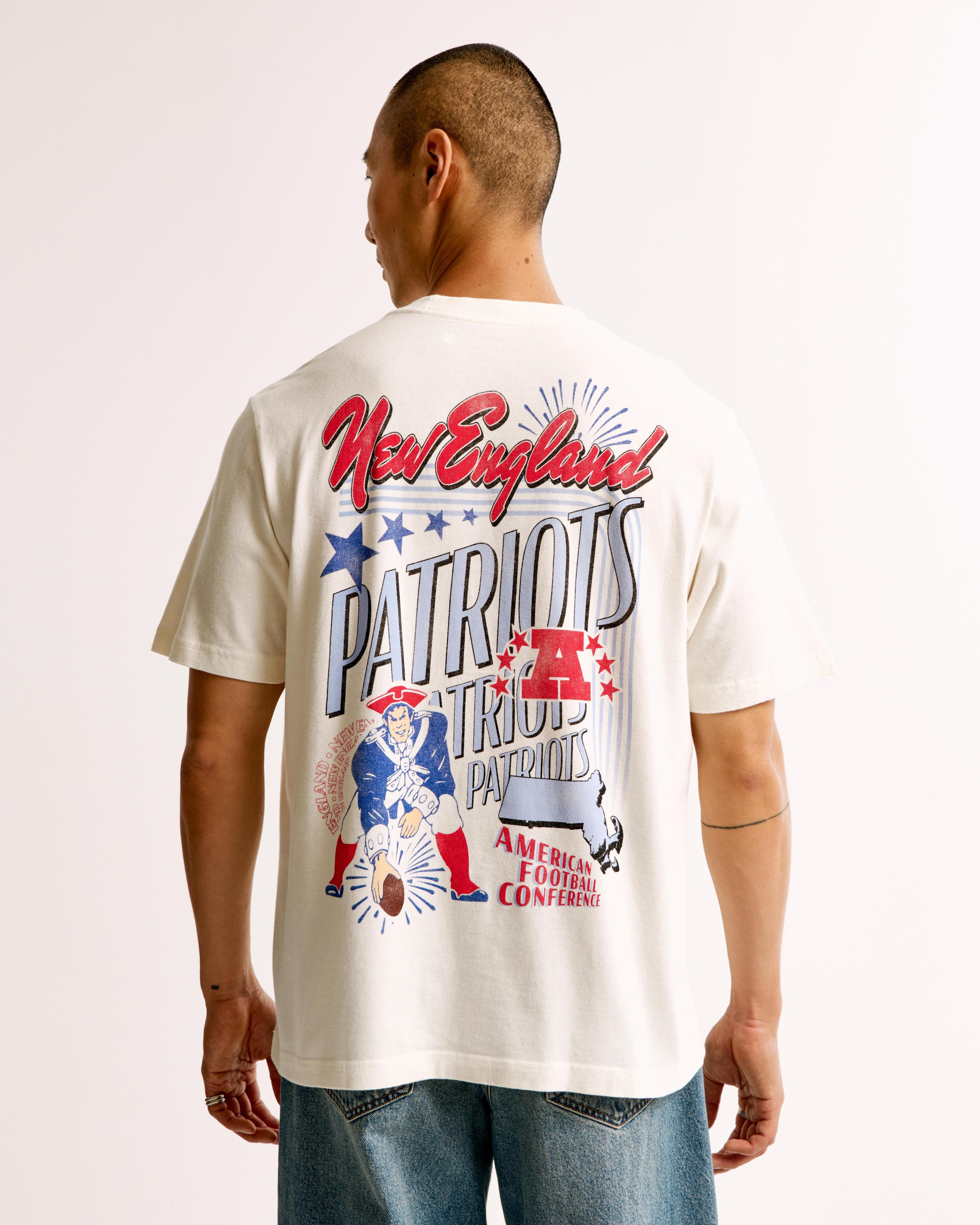 New England Patriots Vintage-Inspired Graphic Tee Product Image