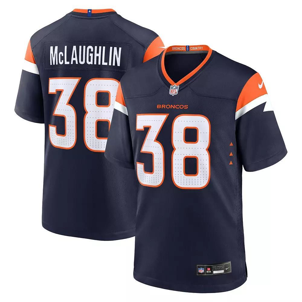 Men's Nike Jaleel McLaughlin Navy Denver Broncos Alternate Game Jersey,  Product Image