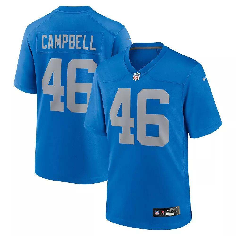 Men's Nike Jack Campbell Blue Detroit Lions Alternate Game Jersey,  Product Image