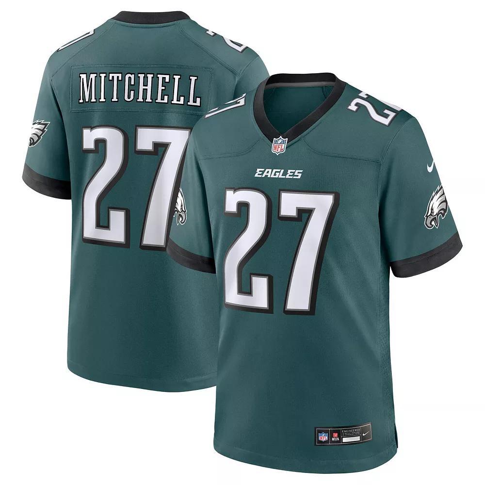 Quinyon Mitchell Philadelphia Eagles Nike Mens NFL Game Football Jersey | 67NM0ABR86F-XZA Product Image