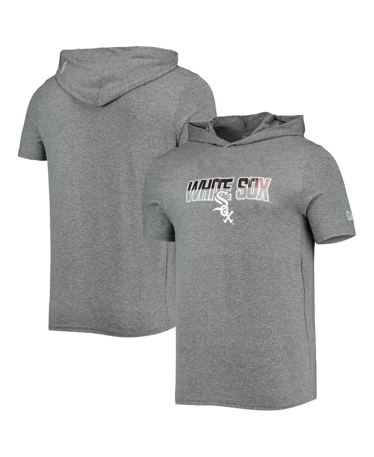 Men's New Era Heathered Gray Chicago White Sox Hoodie T-Shirt, Size: 2XL, Grey Product Image