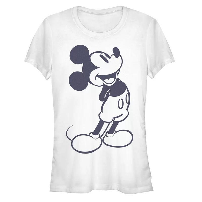 Disney's Mickey And Friends Mickey Women's Simple Classic Tee, Girl's, Size: XXL, White Product Image