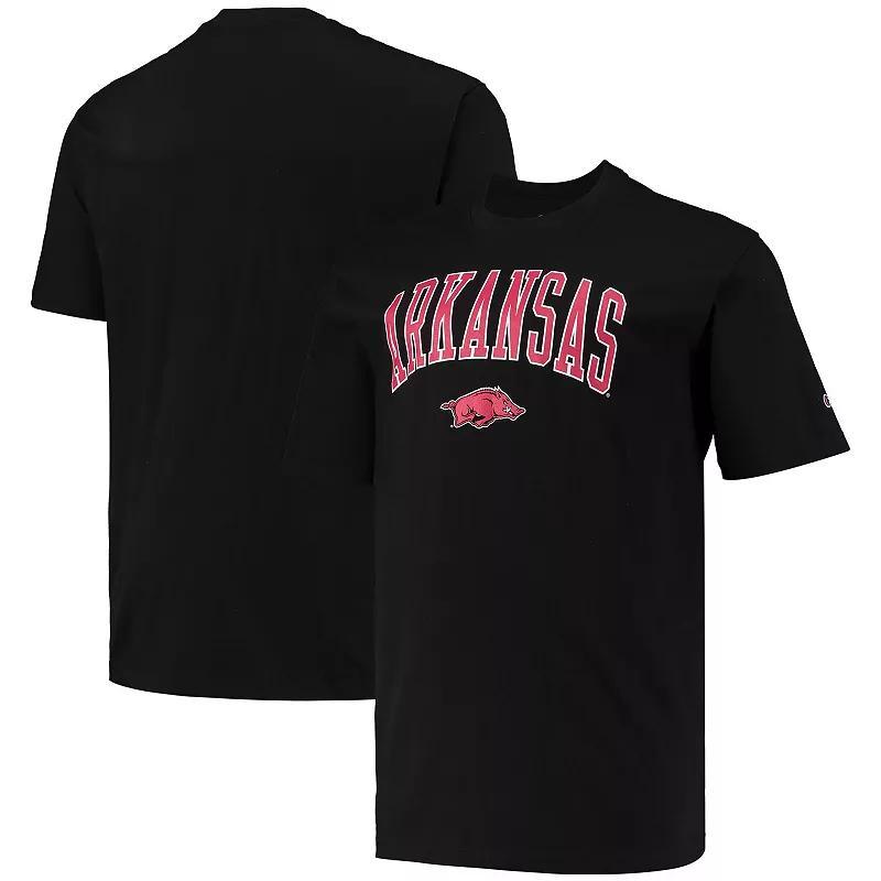 Mens Champion Arkansas Razorbacks Big & Tall Arch Over Wordmark T-Shirt Product Image