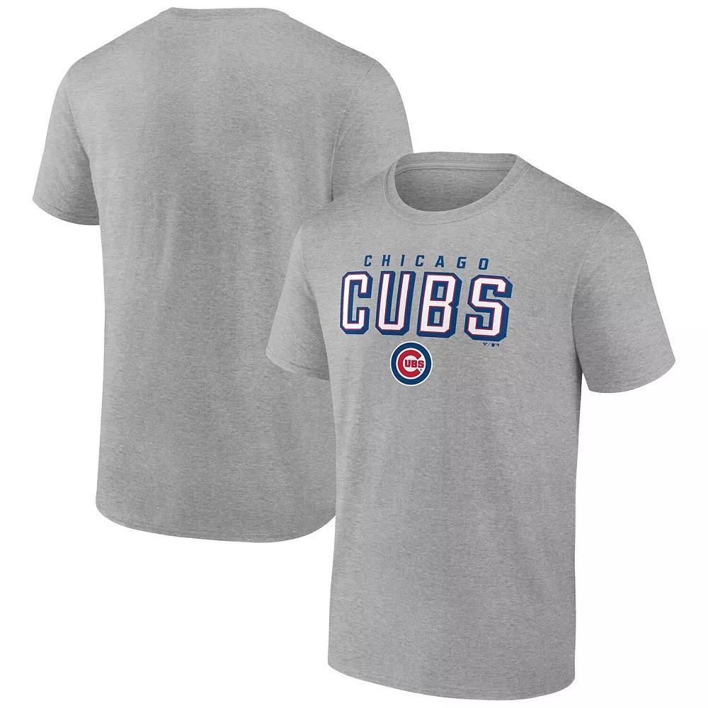 Mens Fanatics Gray Chicago Cubs Team T-Shirt Product Image