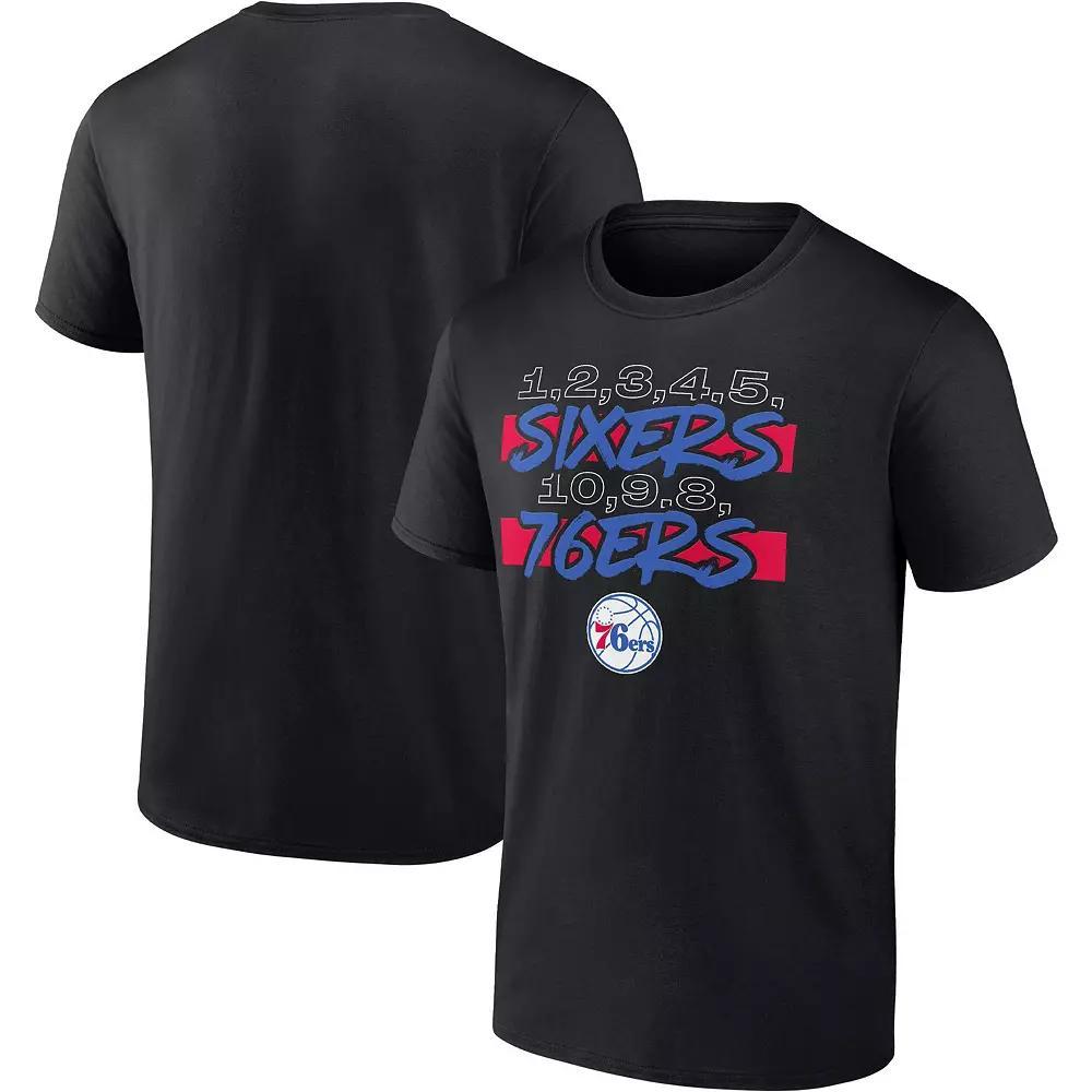 Men's Fanatics Branded Black Philadelphia 76ers Count Hometown Collection T-Shirt, Size: Large, 76r Black Product Image