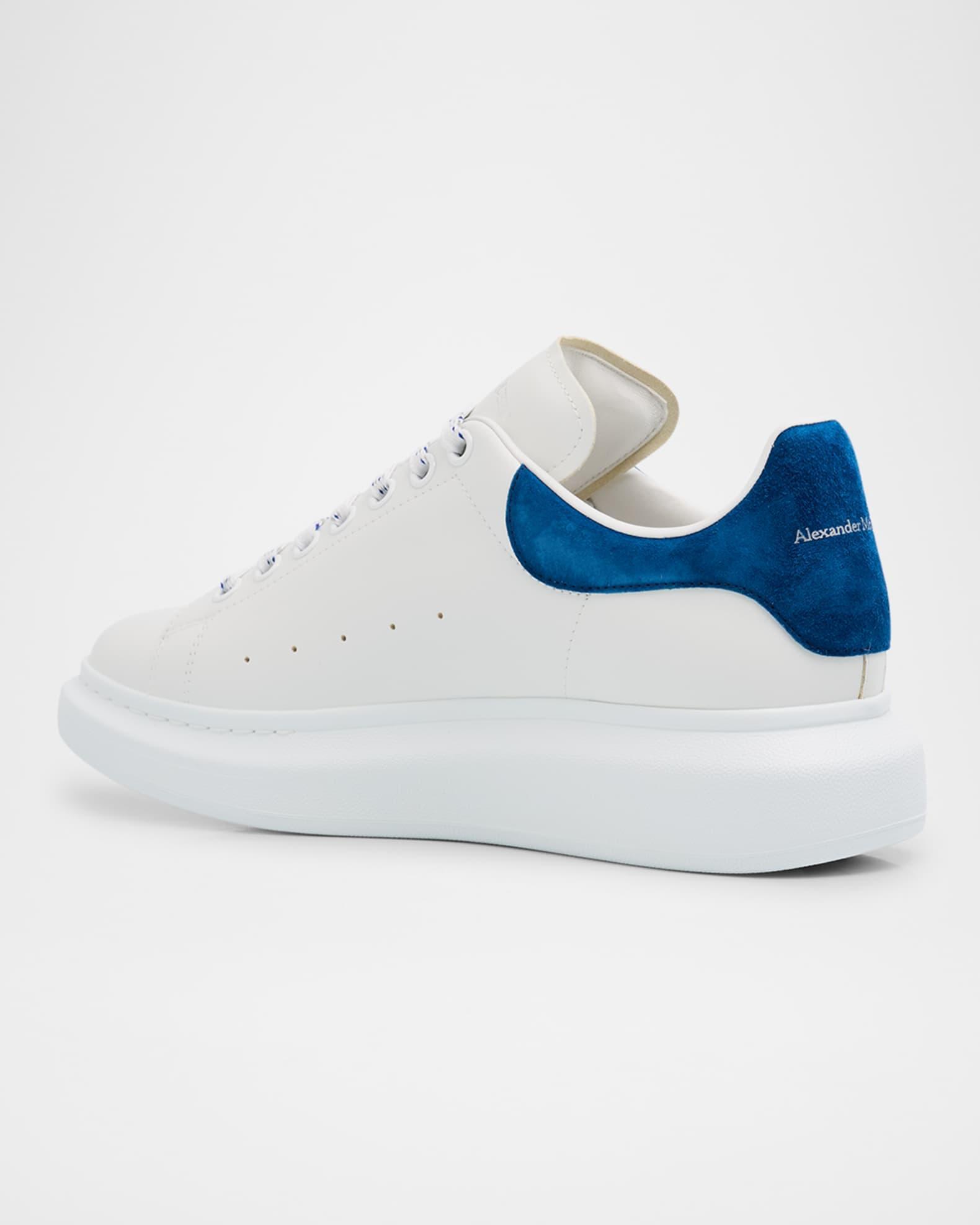 Men's Larry Leather and Velour Low-Top Sneakers Product Image
