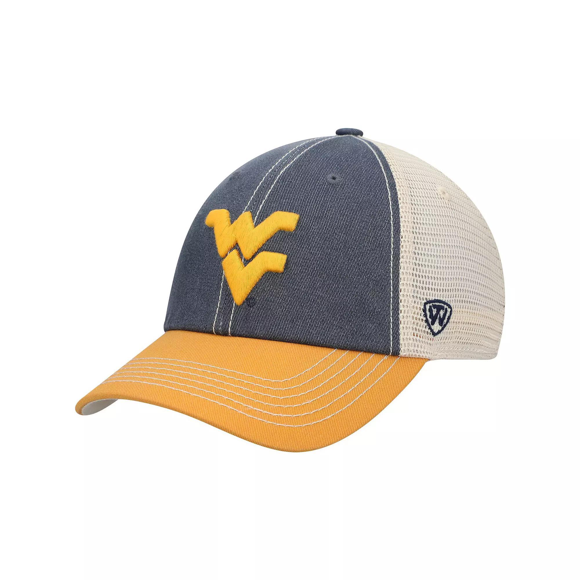 Men's Top of the World Navy West Virginia Mountaineers Offroad Trucker Adjustable Hat, Blue Product Image