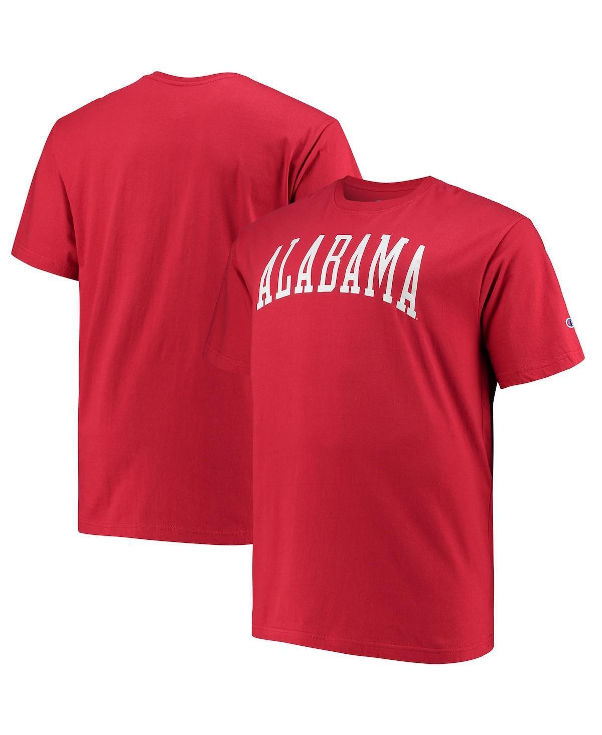 Mens Champion Crimson Alabama Crimson Tide Big & Tall Arch Team Logo T-Shirt Product Image