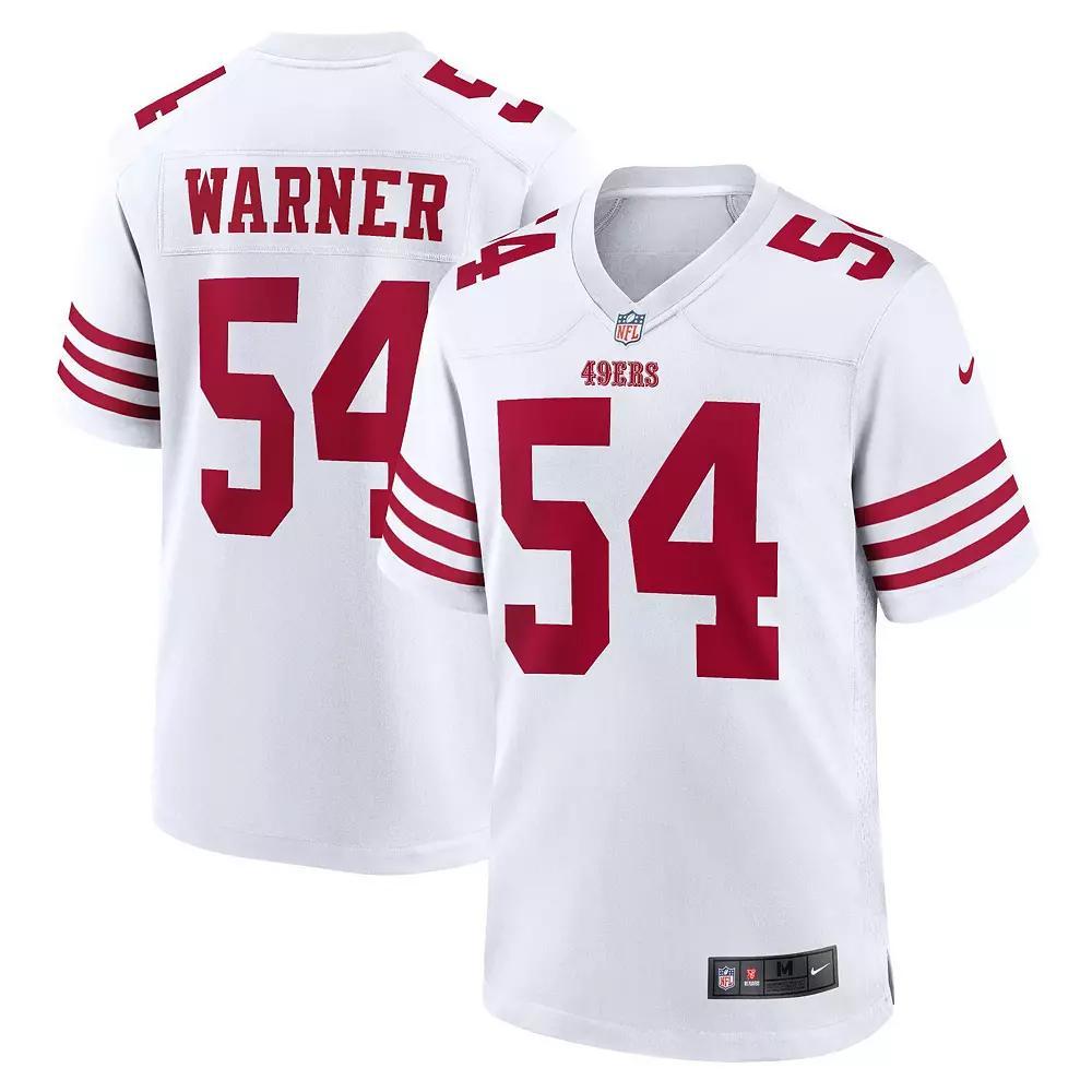 Men's Nike Fred Warner White San Francisco 49ers Player Game Jersey,  Product Image