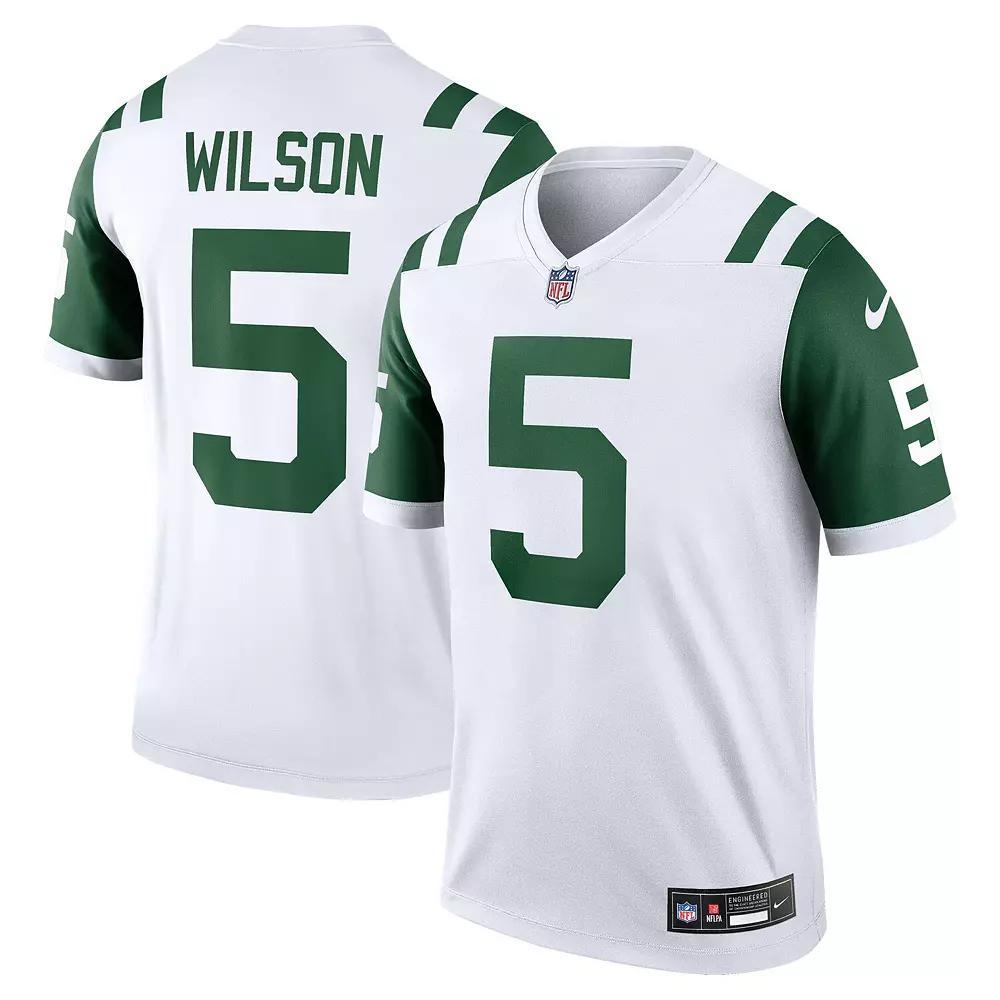 Men's Nike Garrett Wilson White New York Jets Alternate Legend Player Performance Top, Size: Small Product Image